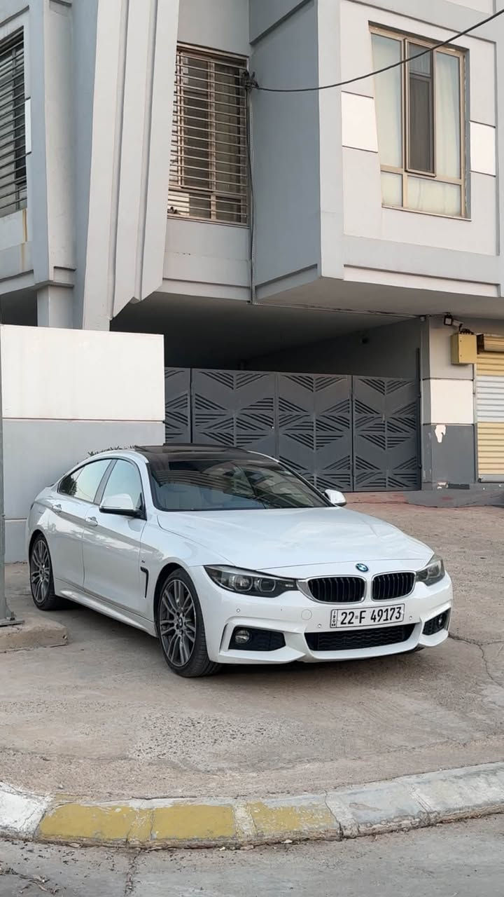 BMW 2018 430i M اصل بكج
كلين تايتل خليجي وكالة العروش 

ماشيه فقط ٧٢ الف كيلو متر
فول مواصفات M بكج اصل 
ويالة مختمه M دعاميات M ستيرن M

محرك ٢٠ توين توربو 🚀 وكير ٨ نمر 
دفع خلفي 

سلايد
شاشة جبيرة 
ابل كاربلي وايرليس
حساسات ٣٦٠
كاميرا دوراة 
٤ وضعيات قيادة ايكو ، كومفورت، سبورت ، سبورت بلص
اكتف اكزوز وببكورن بلادي 
انارة داخلية محيطة متغيرة 
صندوق كهربائي شفط مع امكانية الفتح بتمرير القدم 
كشنات جلد 
تبريد منفصل امامي وخلفي
انارة ترحيبية بالابواب
لايتات داينمك متحركة  وترحيبي زينون 
شفتات ستيرن 
كشنات خزن وكهربائية
دبل ريموت اصلي 
وبعد هواي مواصفات 
تايرات جديدة وهزة وبراد وسنوية كلة جديد باسمي وتحويل ثاني يوم 
السعر ٢٢٥ وبيها مجال عنوان كركوك 
***********
