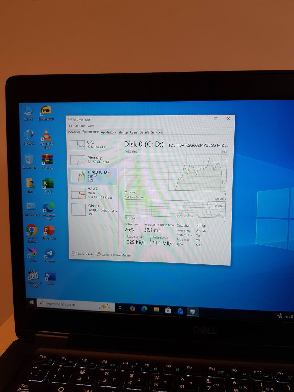 السلام عليكم 
متوفر لابتوب Dell Latitude 5490 مستخدم 
المواصفات 👇
Cpu: Intel Core i5 gen 7 ( جيل السابع)
Ram: 8GB 
Hard: SSD 256GB M.2 
Gpu: 4GB Shared 
Screen: 14" Touch (شاشة لمس) 
كيبورد عربي انكليزي ليزري ضوئي 
النظافة %90 
يجي وياه شاحنة اصلية وشنطة 
السعر 245 الف وبيه مجال بسيط
متوفر خدمة التوصيل الي جميع المحافظات 
***********
***********
