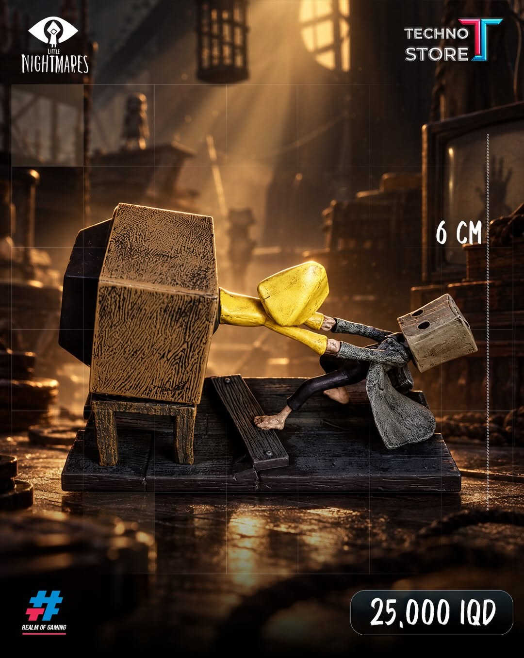 لعشّاق الأجواء المظلمة والتفاصيل الاستثنائية 🖤
مجسمات Little Nightmares متوفرة الآن… أي شخصية تختار؟ 👀

📦❤️‍🔥توجد خدمه توصيل داخل بغداد والمحافظات ❤️‍🔥📦

✅‌‎الموزع المعتمد لشركه فونكو بالعراق
✅‌‎موزع معتمد لبطاقات يوغي بالعراق

‌‎1️⃣الفرع الاول
بغداد - الكاظمية - شارع اكد
***********

‌‎2️⃣الفرع الثاني
بغداد - شارع الصناعة - قرب شركة النبع
***********
***********⁩l

نص مكتوب في الصور:
- LITTLE NIGHTMARES TECHNO STORE 21 CM REALM OF GAMING 45,000 IQD
- LITTLE NIGHTMARES TECHNO STORE 6 CM REALM OF GAMING 25,000 IQD
- LITTLE NIGHTMARES TECHNO STORE 9.5 CM 9 CM 25,000 IQD REALM OF GAMING
- LITTLE NIGHTMARES 15 CM TECHNO STORE REALM OF GAMING 30,000 IQD
- LITTLE NIGHTMARES TECHNO STORE 10 CM REALM OF GAMING 15,000 IQD
- LITTLE NIGHTMARES TECHNO STORE 8 CM REALM OF GAMING 20,000 IQD