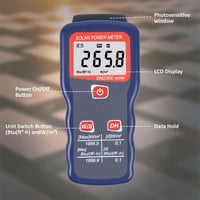 Solar Solar Power Meter Light Meter Solar Radiation Tester SM206E Opti...