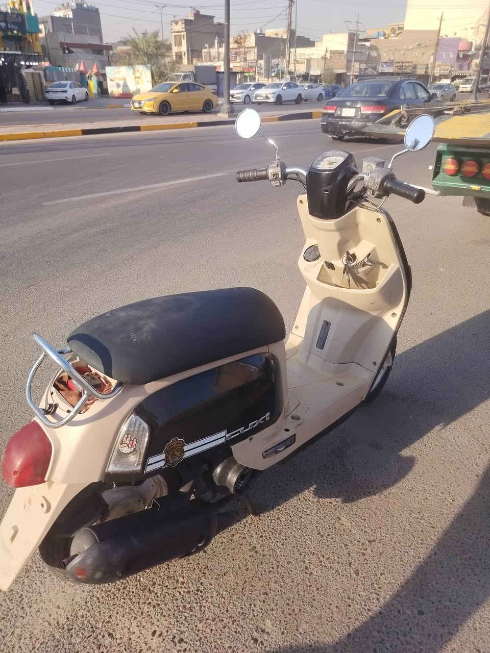 سلام عليكم
بوليس
مكينه مجفته
كابريتر
ينراد ترتيب
السعر 450 بيها مجال شراي
مكاني بغداد
اتصال عل هاتف ***********
