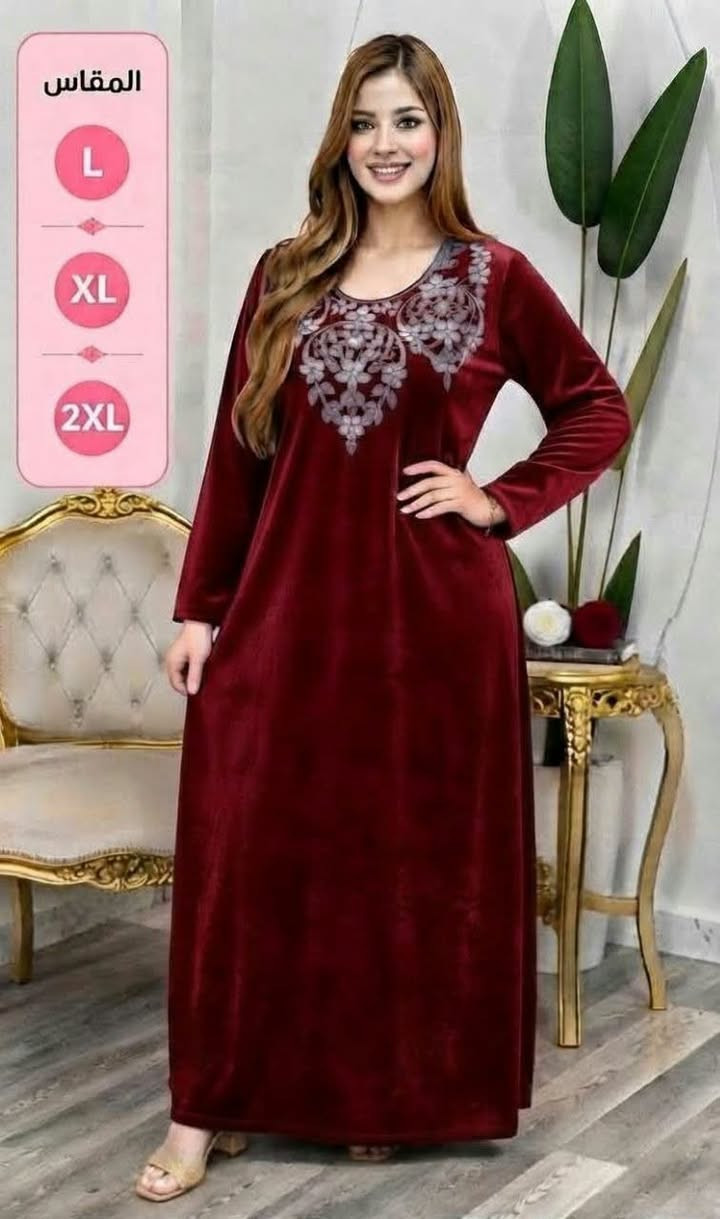 دشداشة مخمل • جملة • مقاس L/XL/2XL