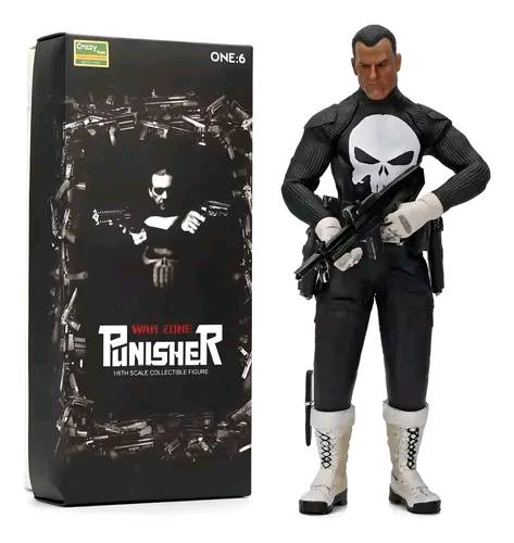 مجسم المعاقب The Punisher بارتفاع 30cm
من فيلم punisher war
تمثال تجميعي مصنوع من ماده الـ PVC 
كوالتي عالي ودقه رائعه وطبيعيه الكوالتي فول فول ويحجي 
السعر50مع هديه 2سياره بدقه وكوالتي عالي