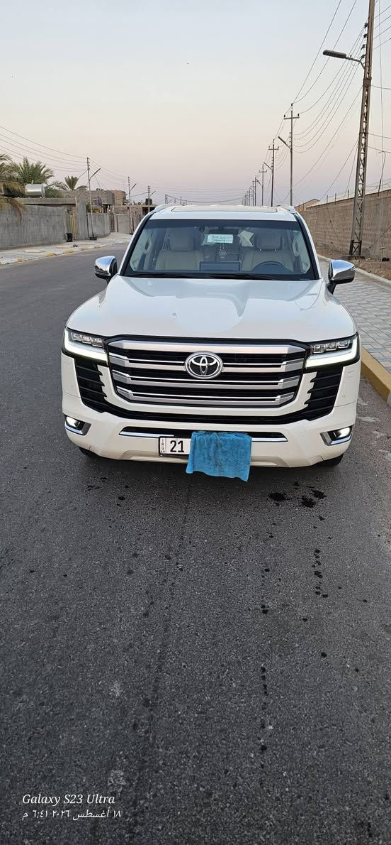 بسم الله والصلاة والسلام ع سيدنا محمد
سيارة لاندكروز   Vx. 2022 ساز      فقط بيع 

توين تيربو       عداد المترر  99 الف 

رقم شمالي شرط ثاني يوم التحويل 

اللون ابيض السياره كلش نضيفه بحالة الوكاله 
مكفوله كفاله عامه 

داخل بيجي مثل ما وضح بصوره 
كلش جديد السياره 
ما عليها عيب ابد
فتحه 
رادار السياره كلش جديده بالحقيقه احلا من الصوره 
عنوان السياره 

الفلوجه الكرمه  رقم الهاتف ***********

فقط بيع....   السعر 6 شداد ونص
