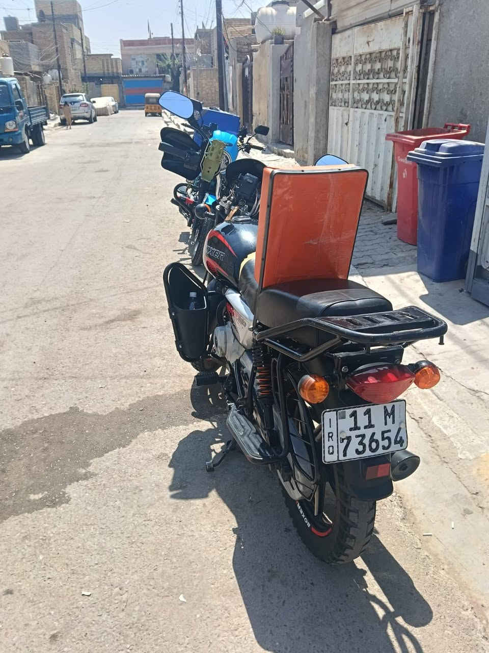 بوكسر 22رقم بغداد بسمي مكفوله دراجه جديده شوفت عينك لشراي يخابر ويدلل ***********
