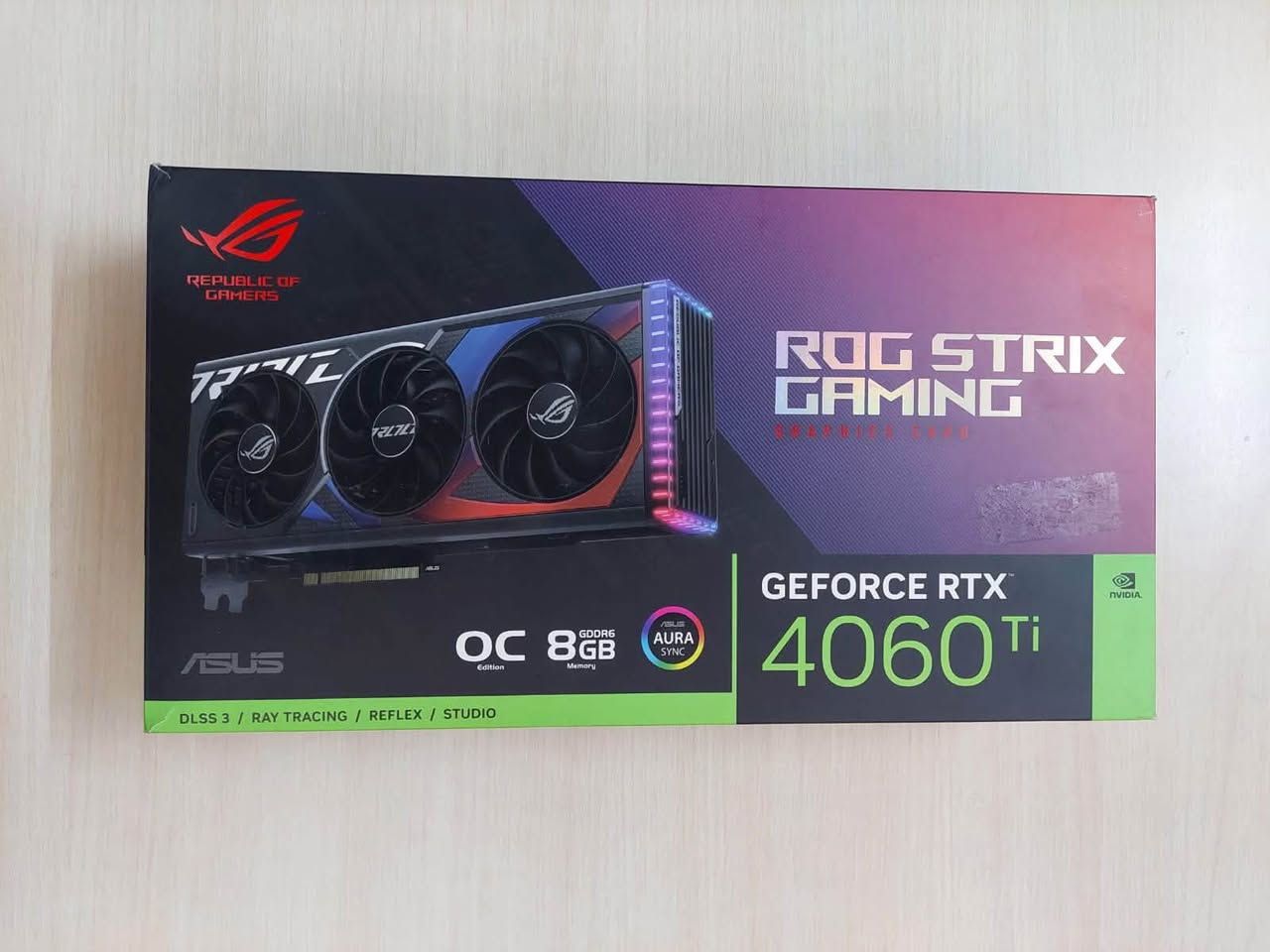 السلام عليكم ،، مكلف بالنشر

​🔥 للبيع: ASUS ROG Strix RTX 4060 Ti OC Edition 8GB 🔥
​كارت شاشة غني عن التعريف، أداء قوي جدا مع تبريد قوي جداً وتصميم إضاءة RGB مميز!
​الحالة: مستعمل بنظافة ممتازه مستعمل قليل جدا مع الكارتون.
​المواصفات: 8GB GDDR6 | دعم DLSS 3 | تقنية Ray Tracing.
​السعر: 550,000 دينار.
​📍 المكان: [ بغداد ]
📩 للتواصل أو الاستفسار: الاتصال عالرقم ***********
