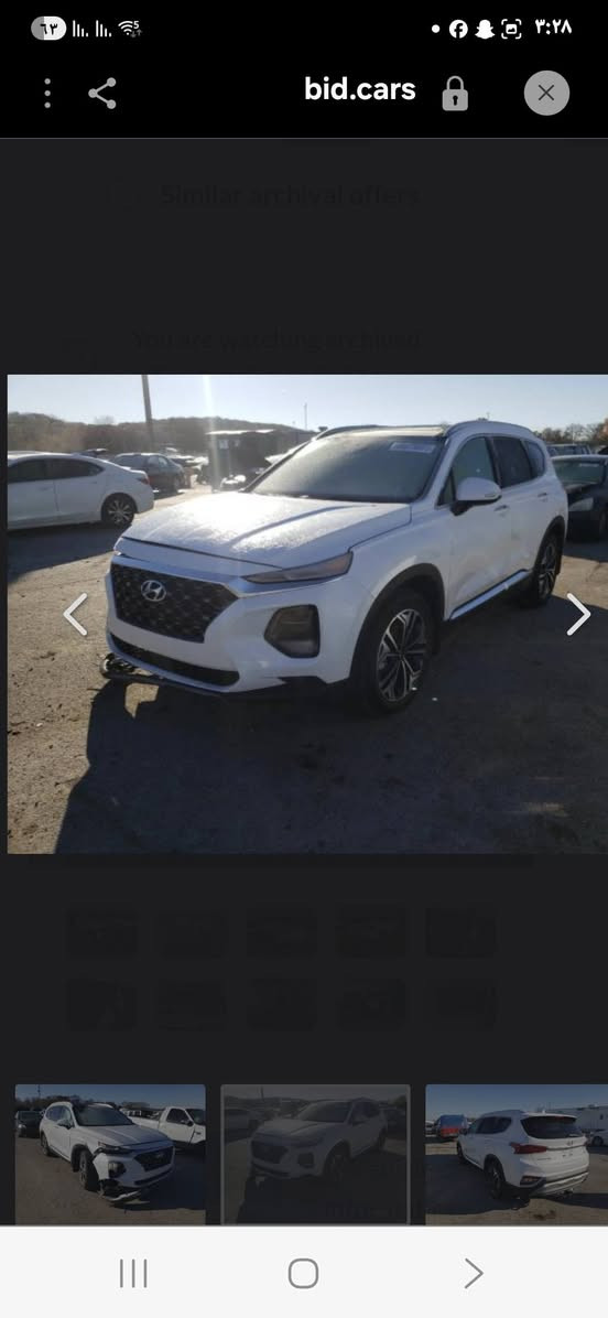 سلام عليكم 
سنتافي وارد فول موصفات حادثهه فقط دعاميه 
***********
السعر 
١٦٥

نص مكتوب في الصور:
- bid.cars