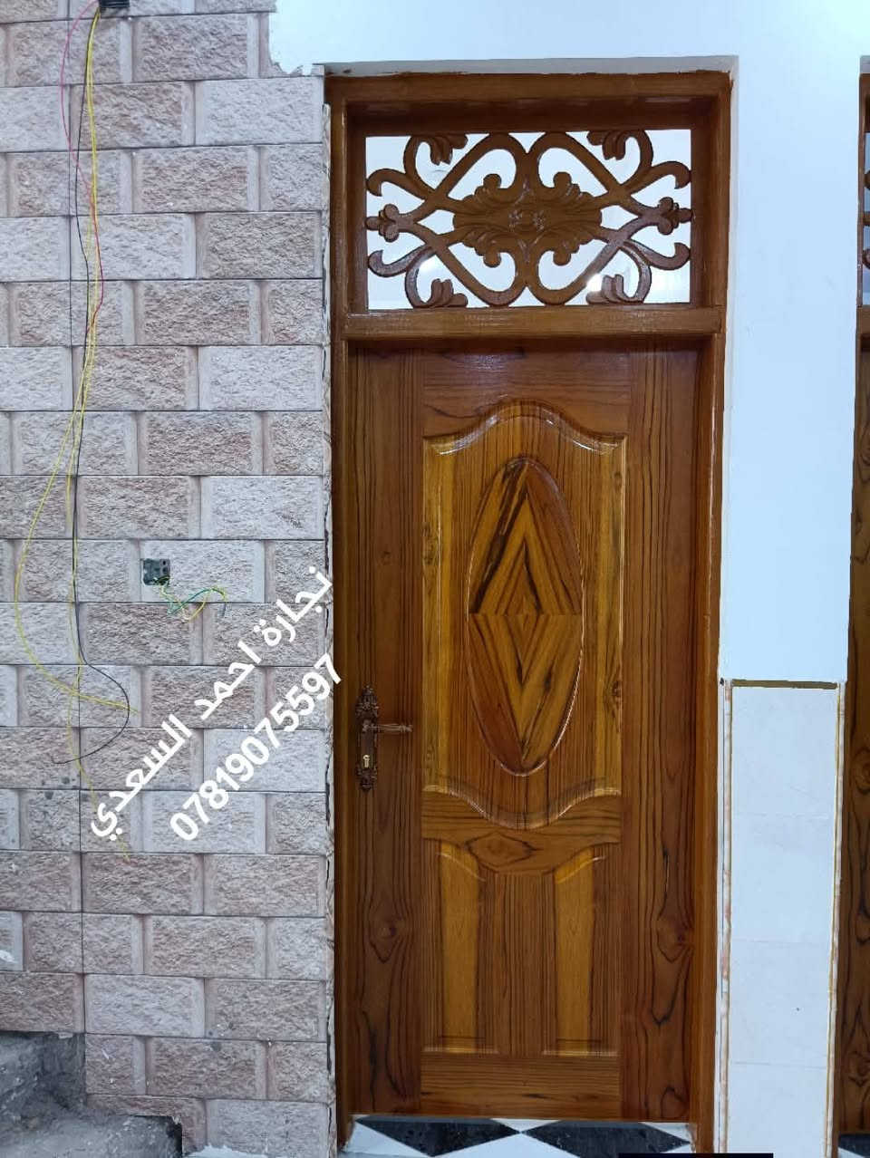 ابواب خشب تفصال حسب الطلب الخالص حي الجنود ***********
