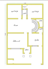 خارطة سكنية • ١١×١٨م • الموصل