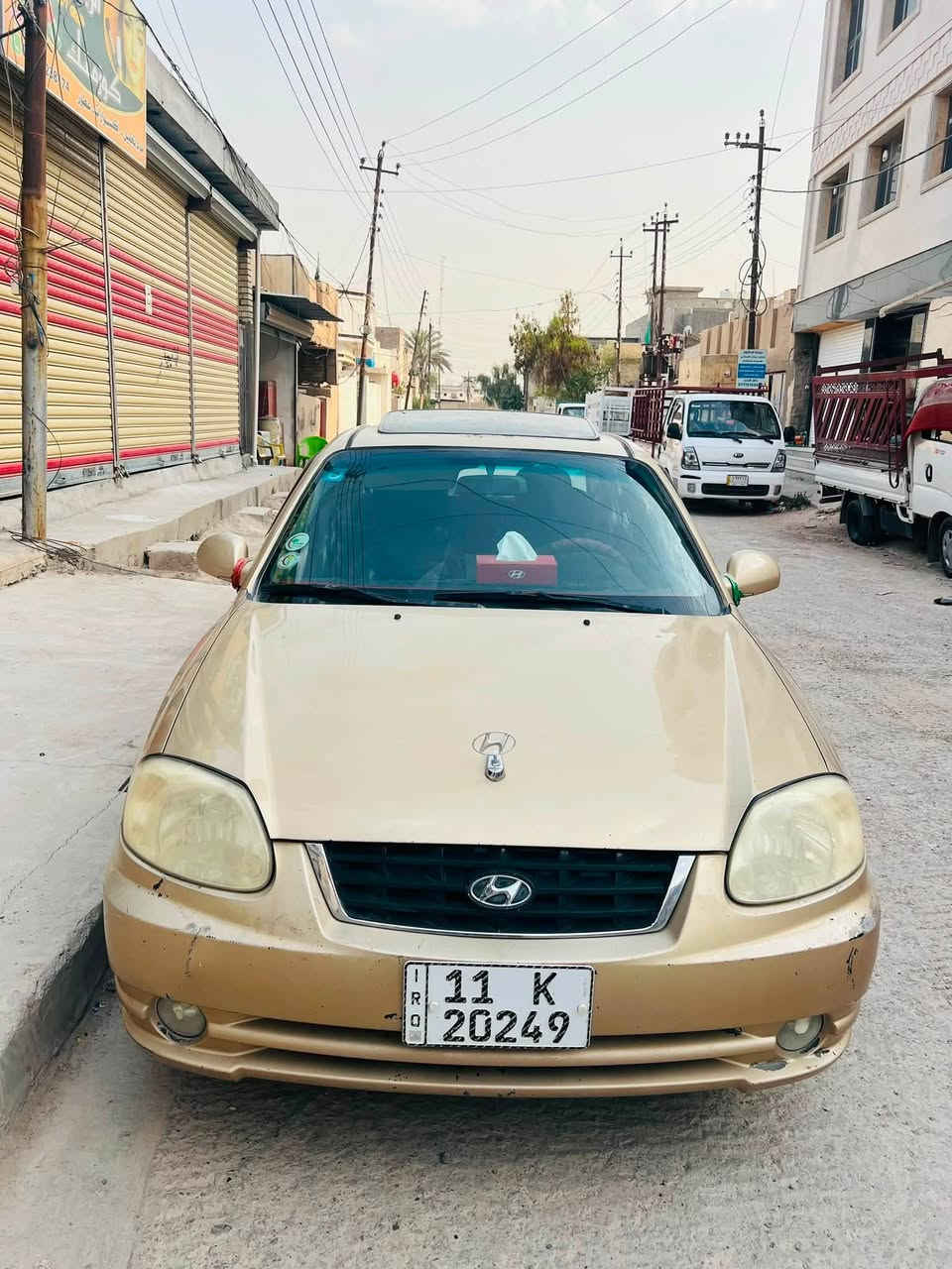 السلام عليكم للبيع او مراوس اكسنت 2005 مكفوله على وضع الشركه الشراي اتصل *********** مكاني بغداد بسمايه السعر ب65 وبيها مجال
