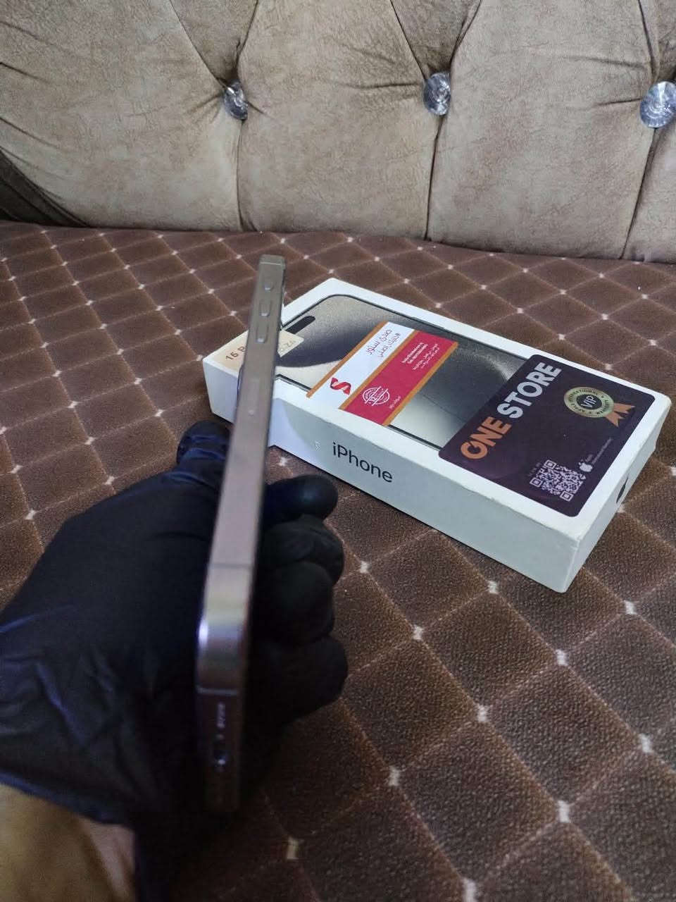 السلام عليكم
ايفون 15 برو ماكس  

 دبل سيم za 

ذاكره 256

لون تيتانيوم 

كارتونه وكيبل ويا

بطاريه 89 

الجهاز شرط لا مفتوح ولا مبدل بي شي

وين ما تريد افحصه جهاز لك نضافه فوووول 

السعر مليون و100 وبي مجال 

الاستفسار ع رقم *********** بي واتساب
