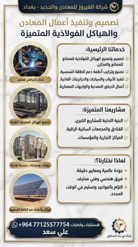 الفيروز للمعادن • هياكل فولاذية • دعم الطاقة الشمسية