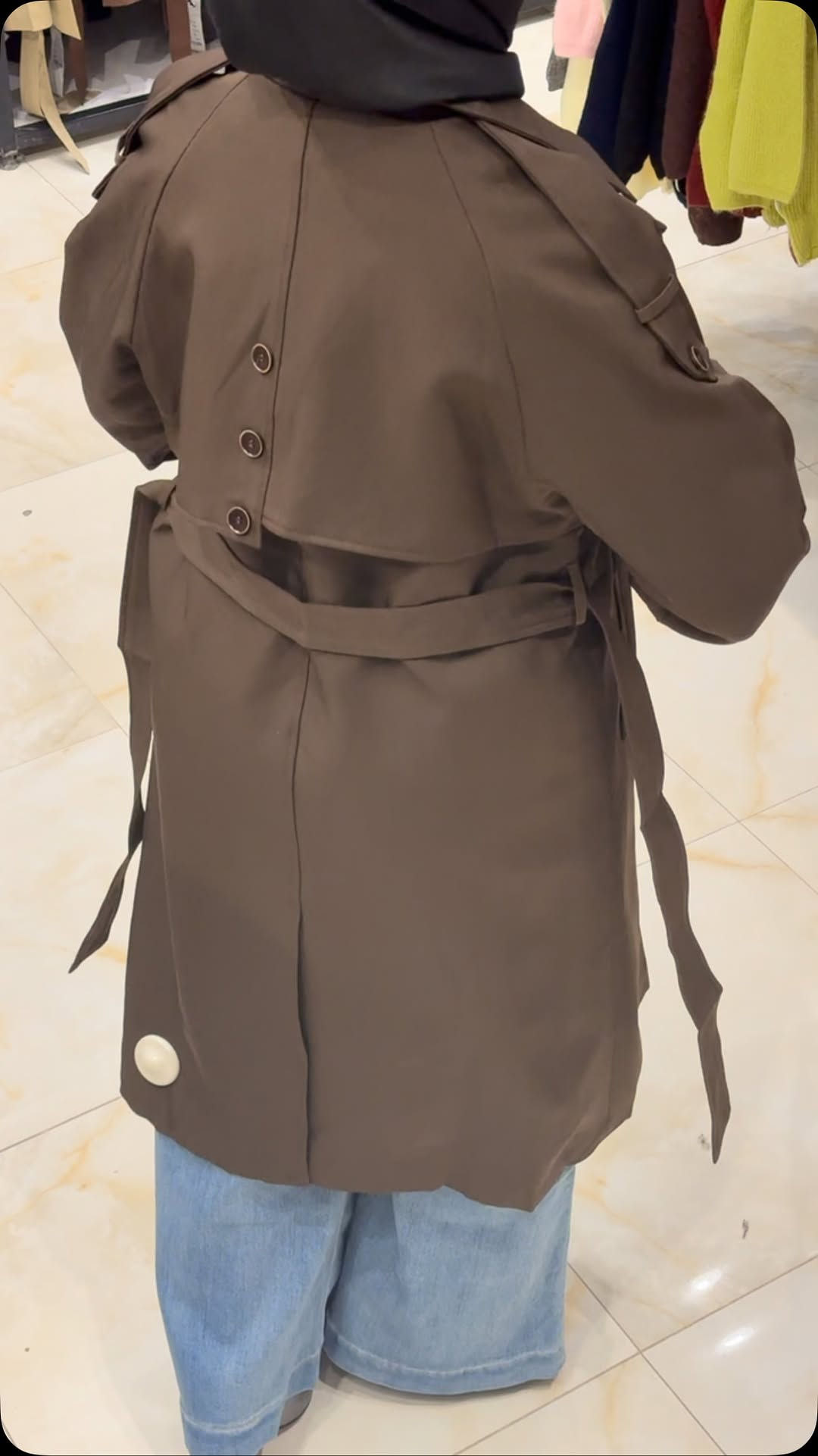 ترانشكوت ١١٠سم • شتاء ٢٠٢٦-٢٠٢٧ • مقاسات L-XL-XXL-XXXL