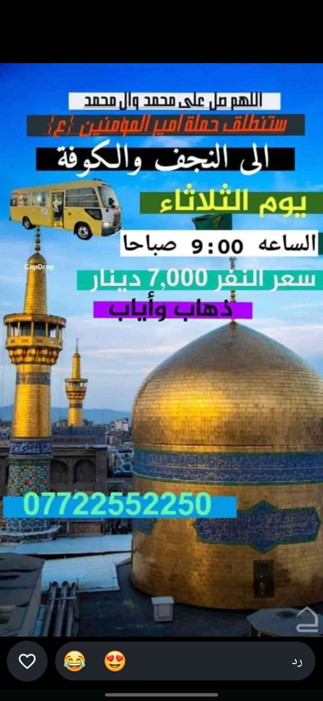 حملة أمير المؤمنين • كربلاء • النجف والكوفة