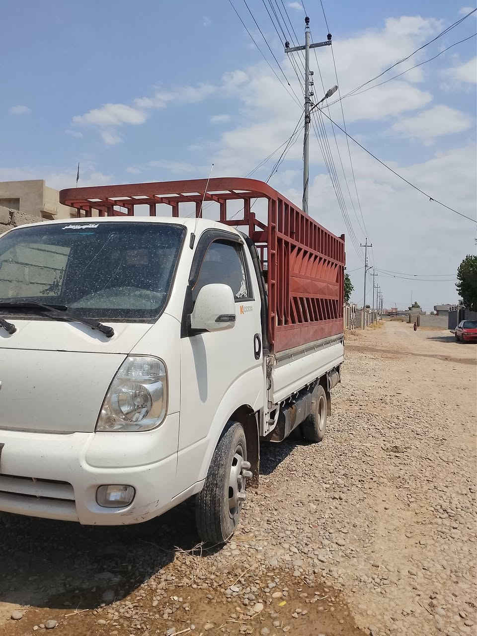 سلام عليكم للبيع كيا حمل 4000 رقم نينوى 
شرط كير محرك شاصي كلو شرط تانكي كاز 120 لتر تايرات جديد محور 14
الاستفسار : *********** 
***********
