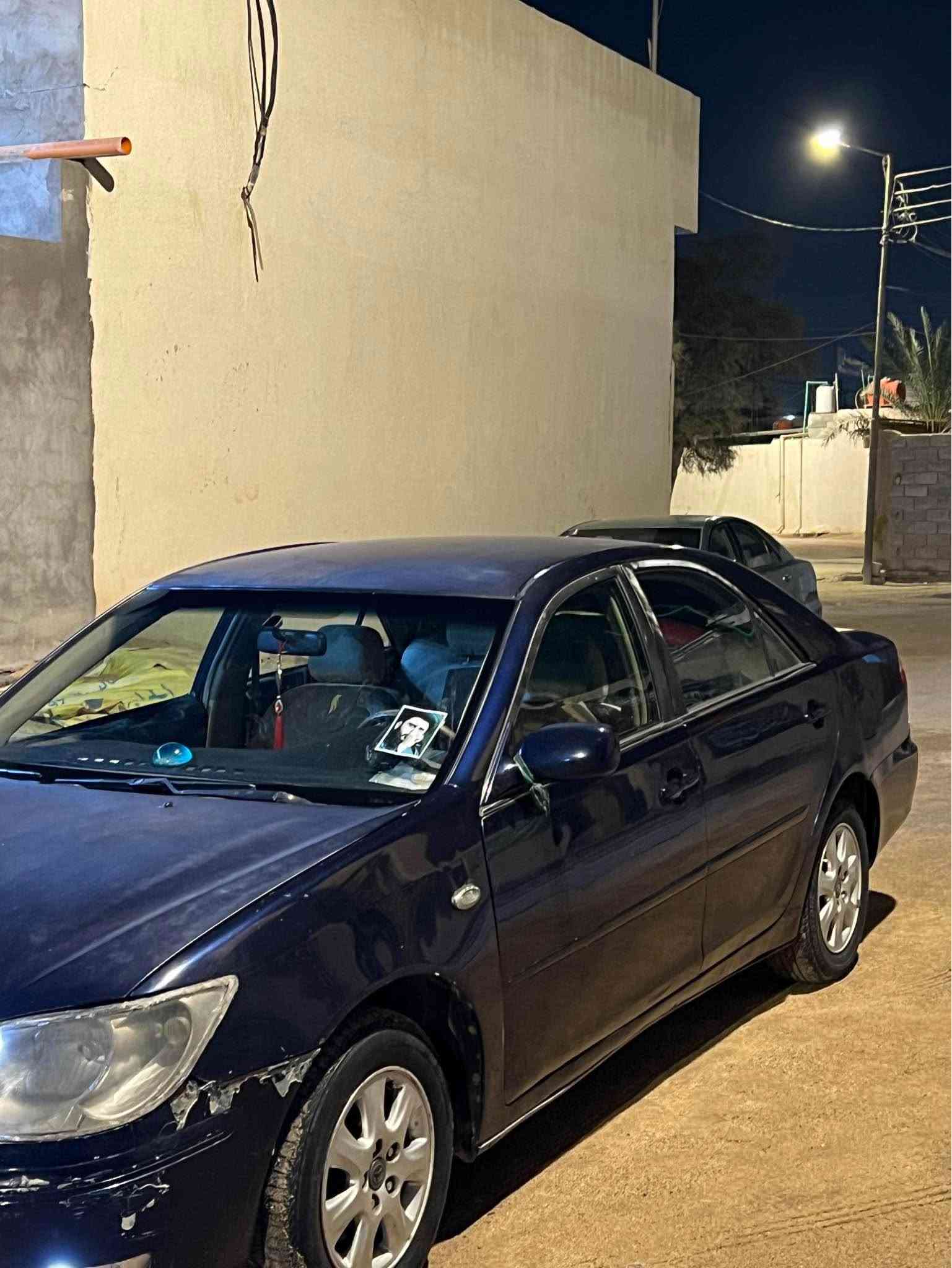 تيوتا كامري وارد يابان مديل 2004 محرك 4سلندر كفاله ضربه صبغ بكانات محرك وكير كفاله حداده 90 تبريد ثلج ثلج قطعتين 
السياره عليها ادامه بل كامل تحويل راعيها يريد تحويل السعر (66( ***********
*********** البصرة, العراق
