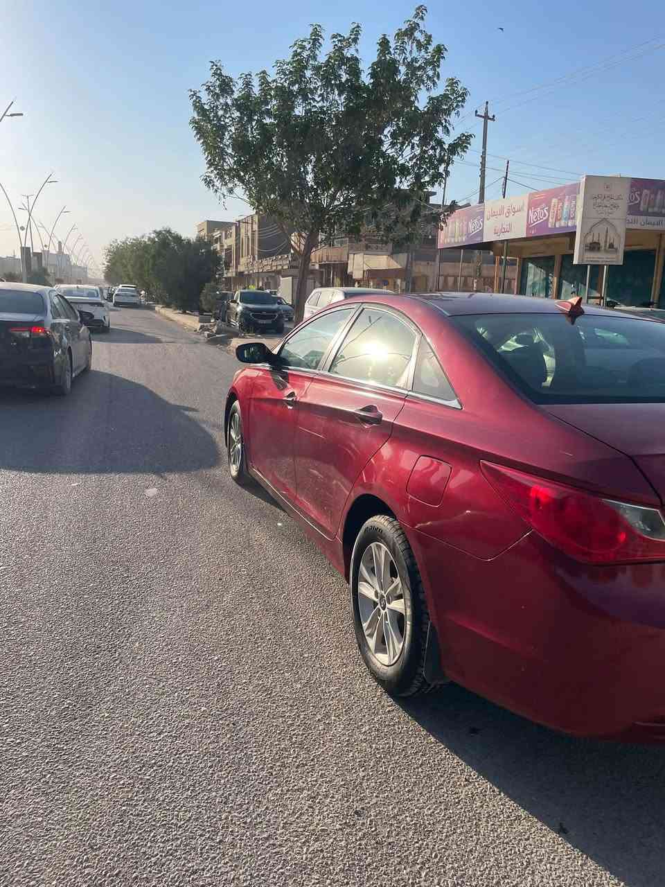 سوناتا 2013 جاملغ خلفي صبغ فقط بدون دواخل بدون ايرباك والباقي كفاله بدون صبغ بدون بارد رقم بغداد سنويه لل27 تحويل مباشر ماشيه 120الف  مكينه كير صدر تبريد كله شركه جاهزه بدون نقص شرط السعر ١٠٠ وبيها مجال مكاني سامراء ***********
