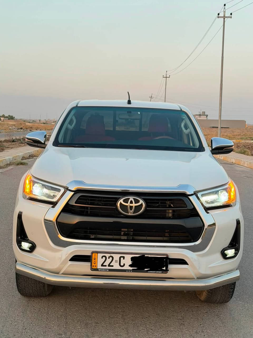 للبيع هايلكس(2021) TRD V6
فول مواصفات سيد نهرو كفاله عامه ماشيه (73) ألف رقم اربيل سعر السياره (315) ورقه بي مجال 
مكان السياره موصل 
***********
***********
