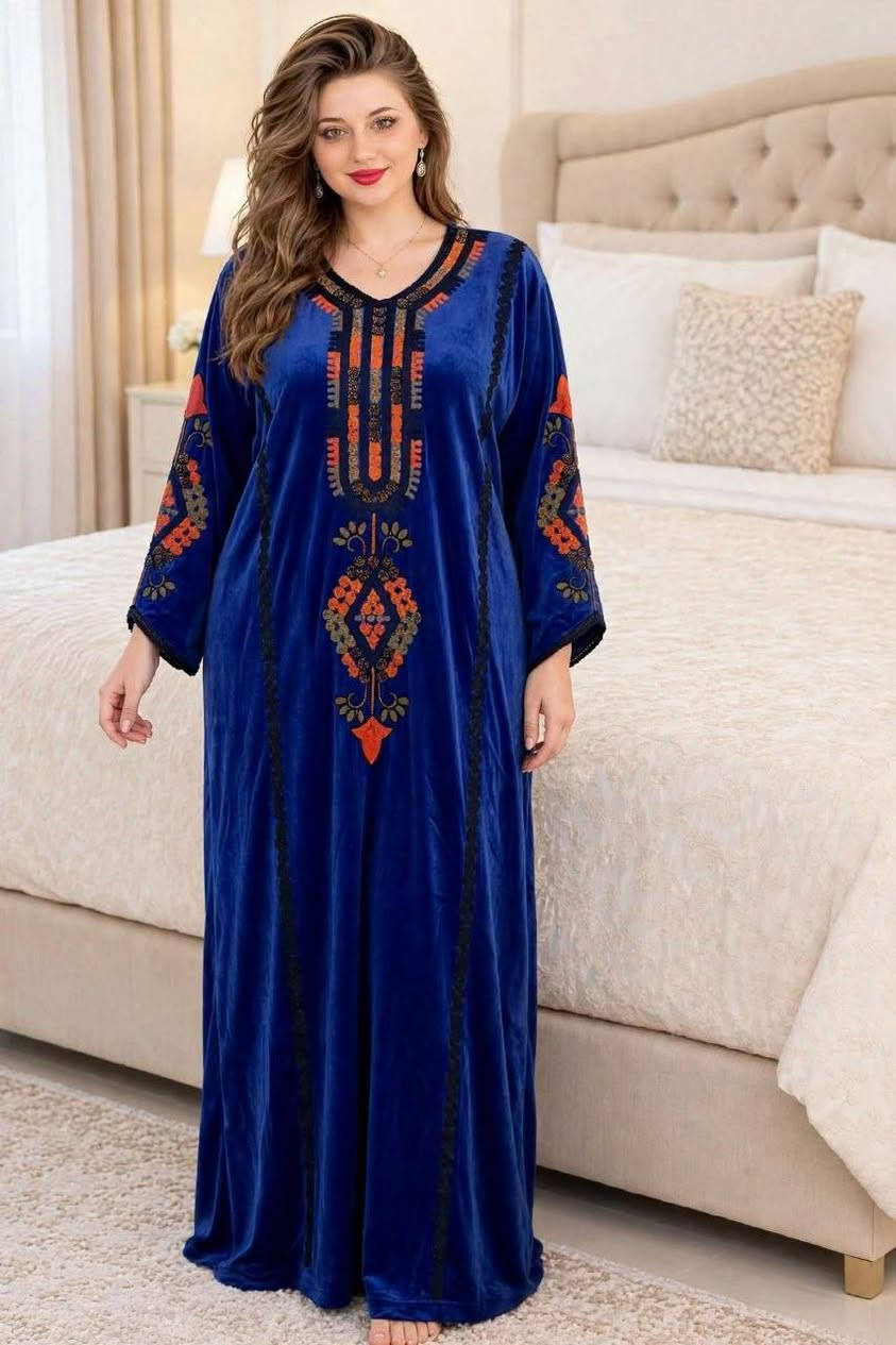 كلابيه مخمل • مقاس L.XL.2XL • نص درزن