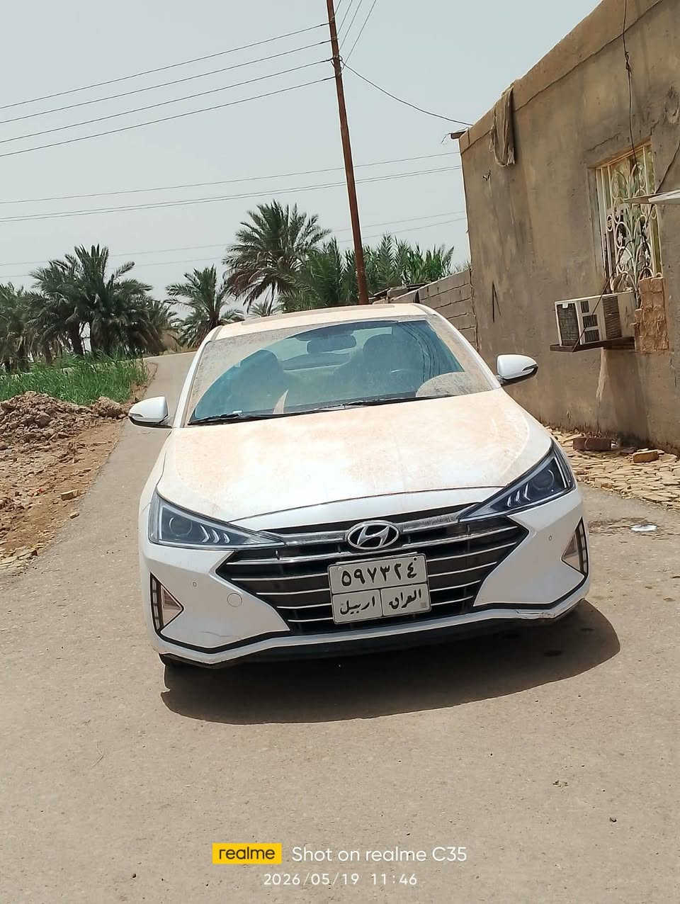 هونداي النترا 20 خليجي فول مواصفات 
محرك وكير  وضع الشركه
   ماشيه 115
 بدون بصمه فقط رقم اربيل السعر 138 التفاصيل 
***********

نص مكتوب في الصور:
- realme Shot on realme C35 2026/05/19 11:46