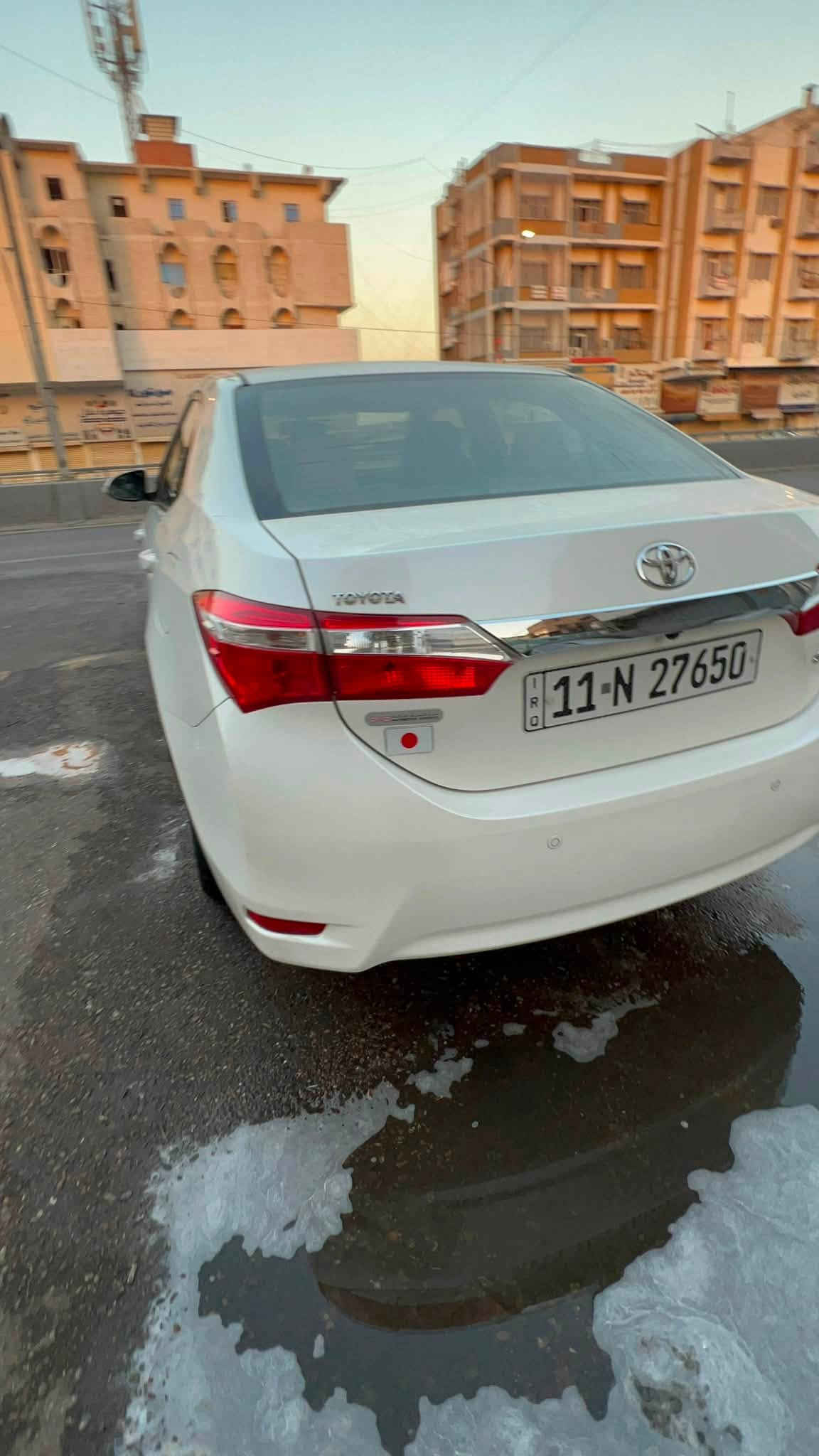 تحية طيبة ً
كورلا 2015 الشركة العامة بلاديةً
رقم بغداد انكليزي ً
محرك 2000.
ماشية 161.
تبريد ثلج ❄️
تخم تايرات جديد.
صدرحدادة امامي خلفي جديد 
شاشة كامرة خلفية تحكمات ستيرن.
سيارة بيها بارد بل جاملغ لايسر فقط 
السعر 148 وبيها مجال قليل 
لعنوان بغداد /شارع فلسطين 
للاستفسار /***********
ربي يرزق الجميع
