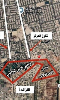 قطعة ارض ٢٠٠ متر للبيع ب١٨٥ توزيع الامن الوطني الجديد في الدهلة للاستف...