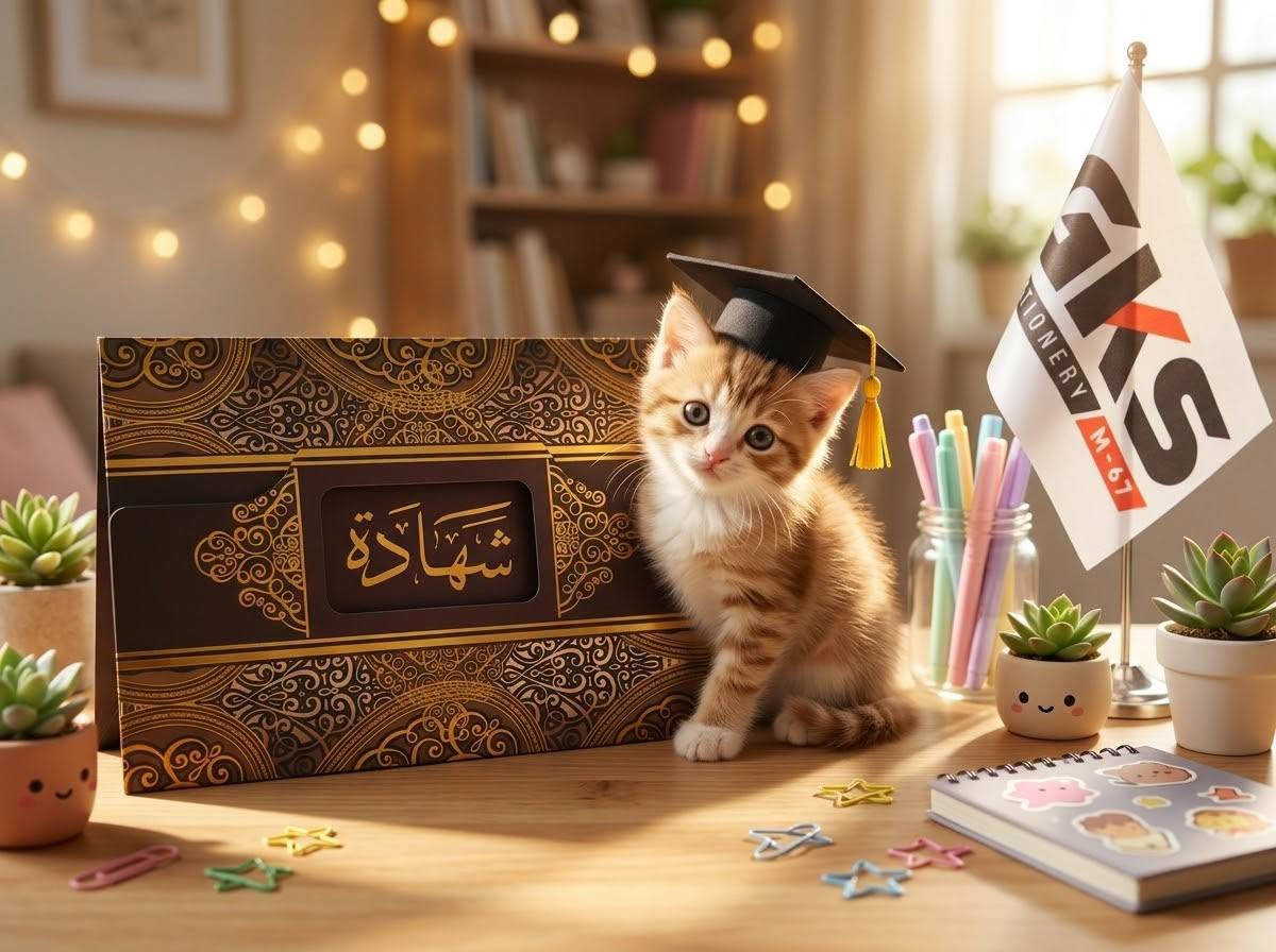 شهادة كرتونية • مذهب UV • شدة ٥