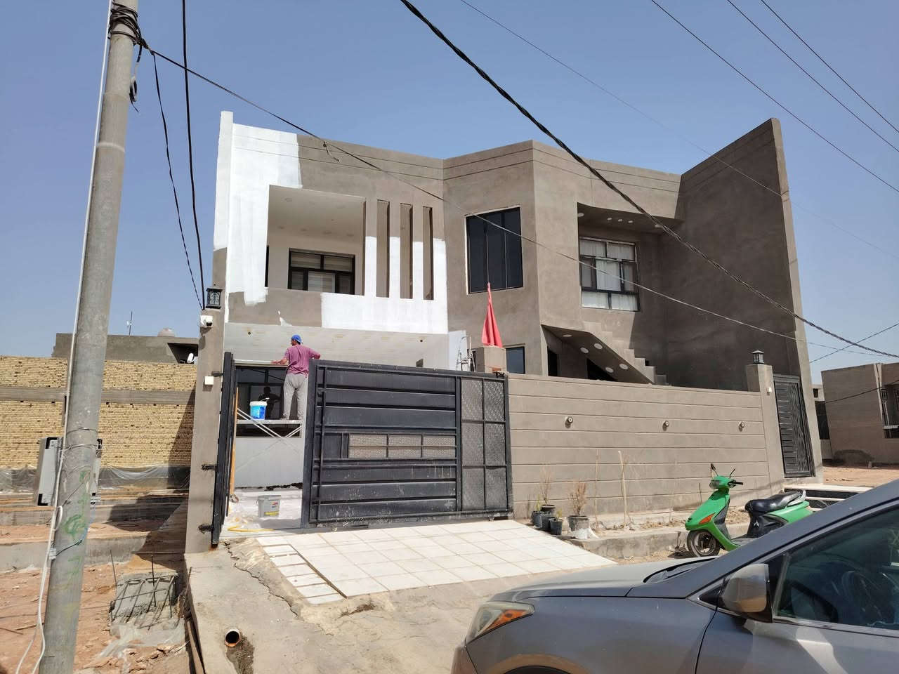 #الدقة_في_العمل_اساس_نجاحي
#نضافة_العمل_شرطنا_الاول
احد اعمالي في الواجهيات صبغ سلكوني مقاوم للامطار ذات اللوان ثابته تدوم لسنوات مواد تركية درجة اولى
#للعمل راسلوني على الواتساب ***********
#الديوانية
#الاول_في_الديوانية
#خبرة_لسنوات_في_عالم_الاصباغ
