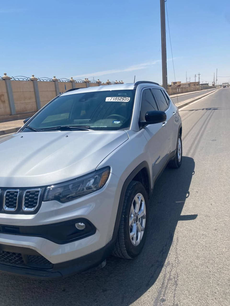 🚘 جيب كومباس 2025 للبيع
لمعرفة السعر علق ب رقم 1 يصلك برساله خاص 

* رقم شهداء ميسان
* عداد: 4,000 ميل فقط
* الحالة: سيارة جديدة، جاهزة للاستخدام
* الضرر: تبديل صندوق كم فقط (موضح بالصور)، بدون إيرباك
سيارة بنية نضيفة كلش واستعمال قليل وسبب 🚨البيع جديدة ع السياقه وخافت تسوق وتركتها
المواصفات:
✅ محرك 2.0L (4 سلندر)
✅ دفع رباعي AWD
✅ رادار أمامي، جانبي وخلفي
✅ تنبيه الخروج عن المسار
✅ كراسي جلد
✅ أوتو ستوب
✅ جنوط 18 إنج مع إطارات بحالة ممتازة
✅ وضعيات قيادة
✅ لايتات LED بالكامل
✅ شاشة تحكم بالإيعازات
✅ تحكم بالستيرن من الجهتين
✅ بصمة أبواب وتشغيل
✅ مع باقي المواصفات الاعتيادية

لمعرفة السعر علق ب رقم 1 يصلك برساله خاص 

📞 للاستفسار: 
***********
