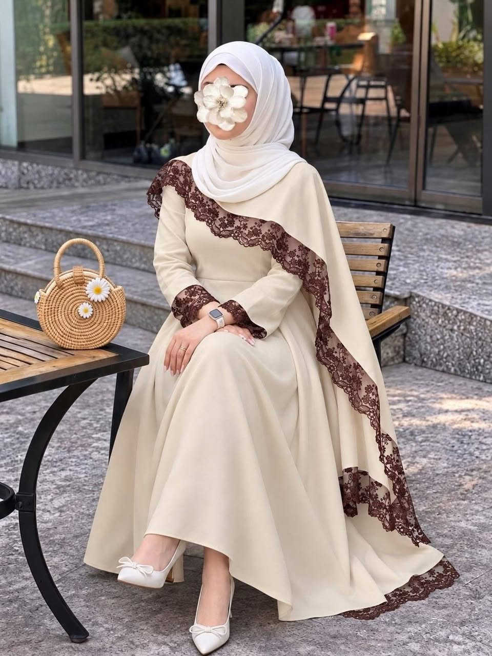 فستان وشاح • تركي ٢٠٢٧ • مقاسات ٣٨-٤٨