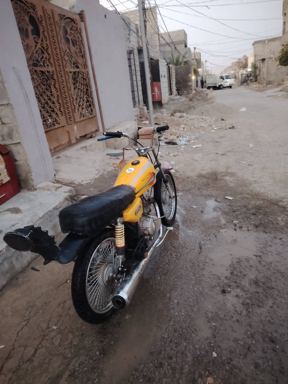 دراجة نامى تعمير جديد مديل 2019 معدل وشلعة مال مزامط شرط 130 كم بالساعة مكاني بعقوبة السعر 300 وبيها مجال اوراق اصولية الشراي اتصل *********** (جماعة 225 مابيع)(ملاحظة مبدل القباقة مال محرك)
