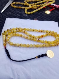 سبحه من الكهرب البلطيقي الحر  كيفيه جميله روعه  الوزن 31 غرام  سعر الغ...