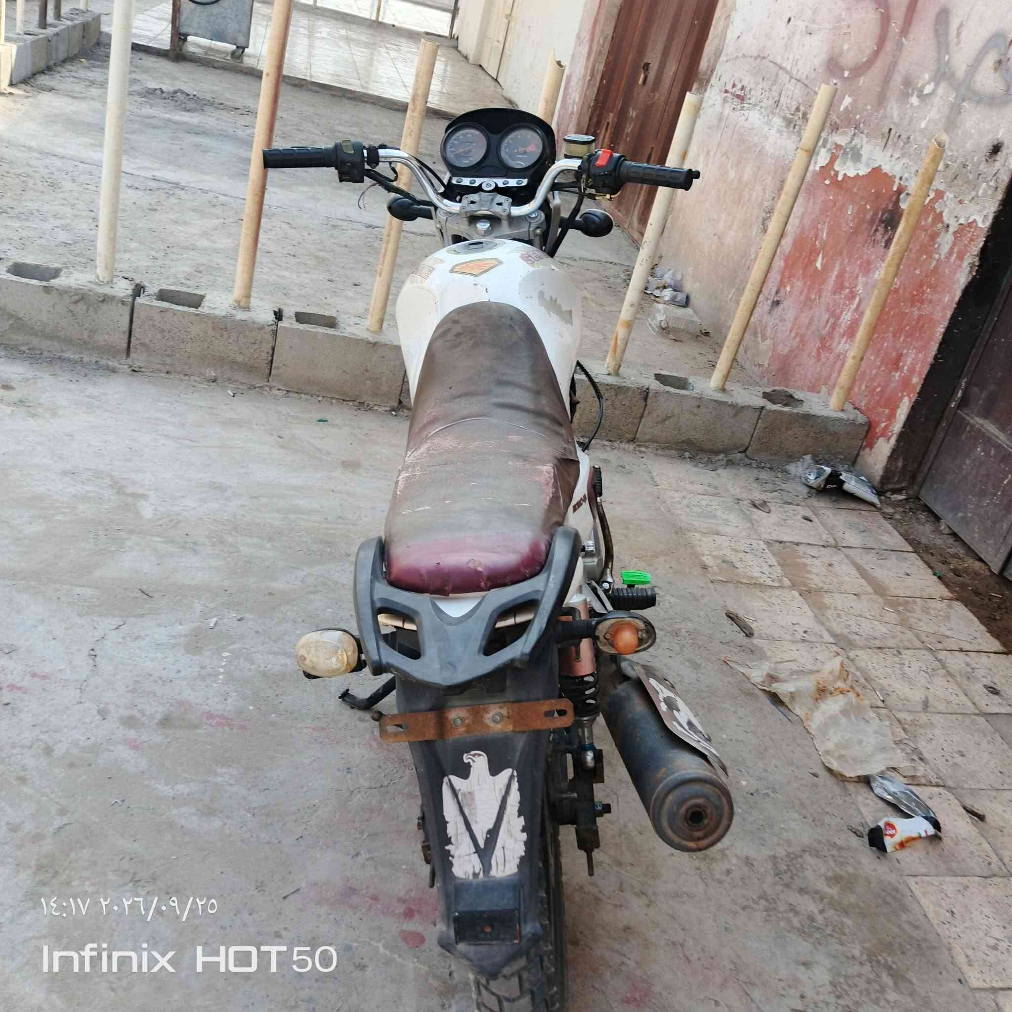 لسلام عليكم سنكي لبيع محرك 150 دراجه خير من الله لدراجه حلوه مديل  15 لسعر 450 وبيه مجا وهذه رقمي ***********

نص مكتوب في الصور:
- ١٤:١٨ ٢٠٢٦/٠٩/٢٥
- Infinix HOT 50
- ١٤:١٧ ٢٠٢٦/٠٩/٢٥