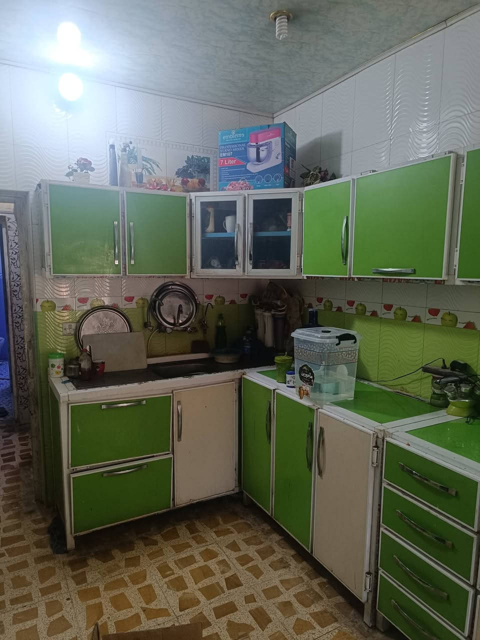 كاونتر ثلاث قطع ارضيه مع اربع قطع تعليك الملحق استعمال نظيف ماكو اي خلل بس الباب الجوه السنكي عليها لود فقط بحاله جيده جدا للبيع الإستفسار الإتصال على الرقم***********
مكاني حله نادر الطريق الخدمي قرب مول اهل الخير القديم
