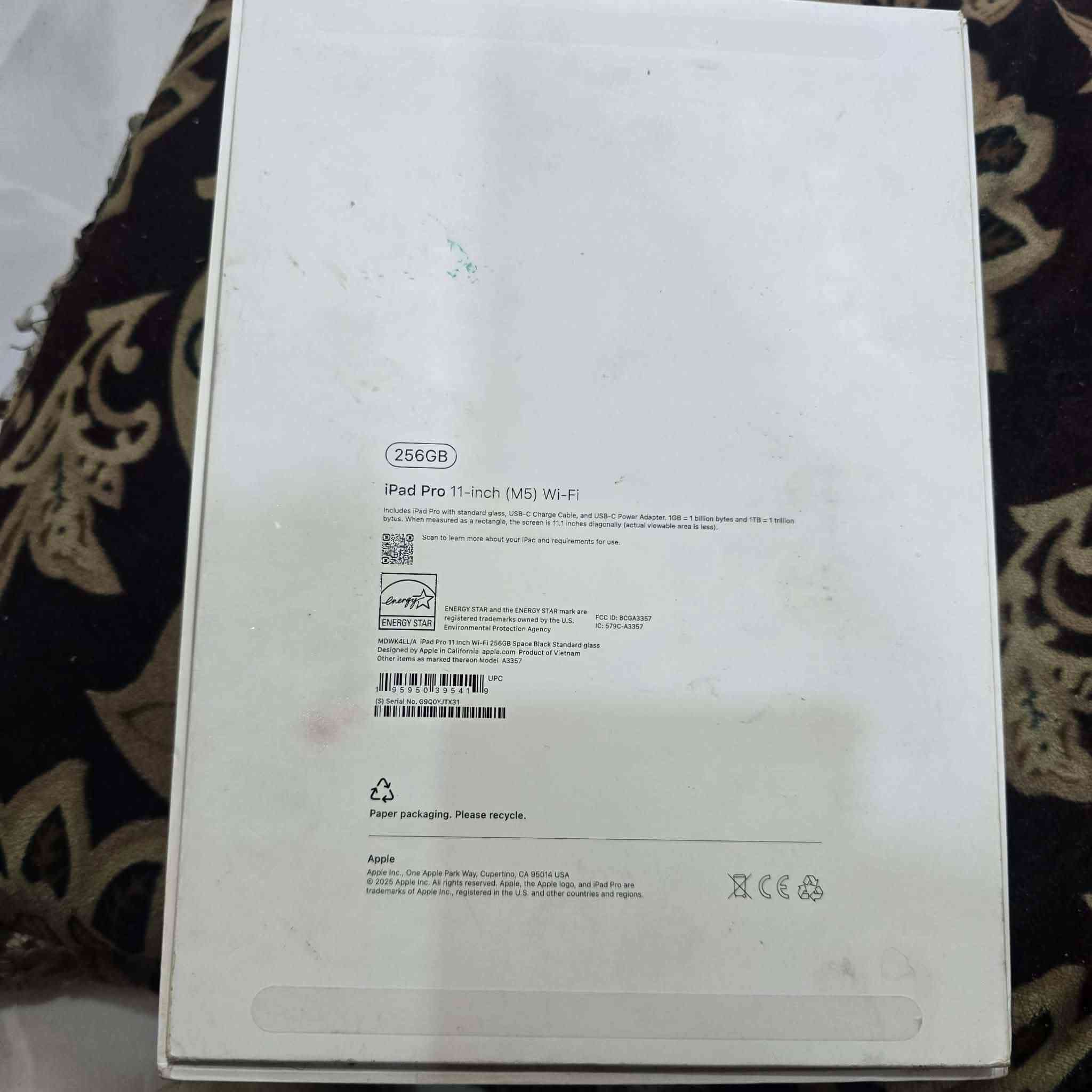 السلام عليكم ايباد m5 استخدام اقل الشهر السعر 1400الف عدد دورات الشحن 35 للتواصل واتساب *********** 
مكاني السماوة توصيل ماكو
