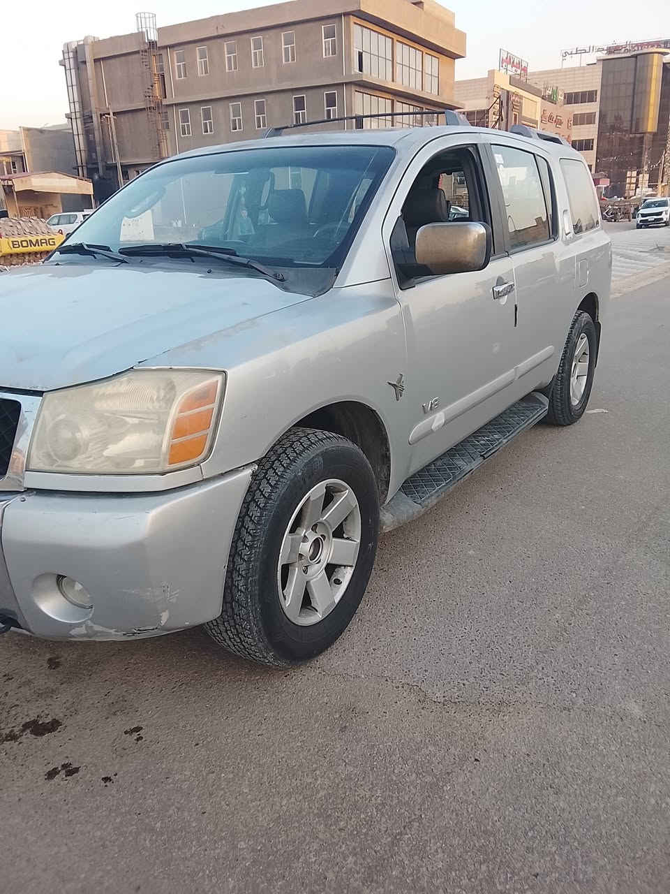 السلام عليكم ارمادا للبيع موديل 2006رقم بغداد بسمي سنويه لغاية 2031هزه جديده تبريد خير من الله كير ومحرك حداديه خير من الله  السعر 80 وبيها مجال  العنوان بابل محاويل ***********///***********السياره خليجي كشنات كهرباء جنطه كهرباء شفط
