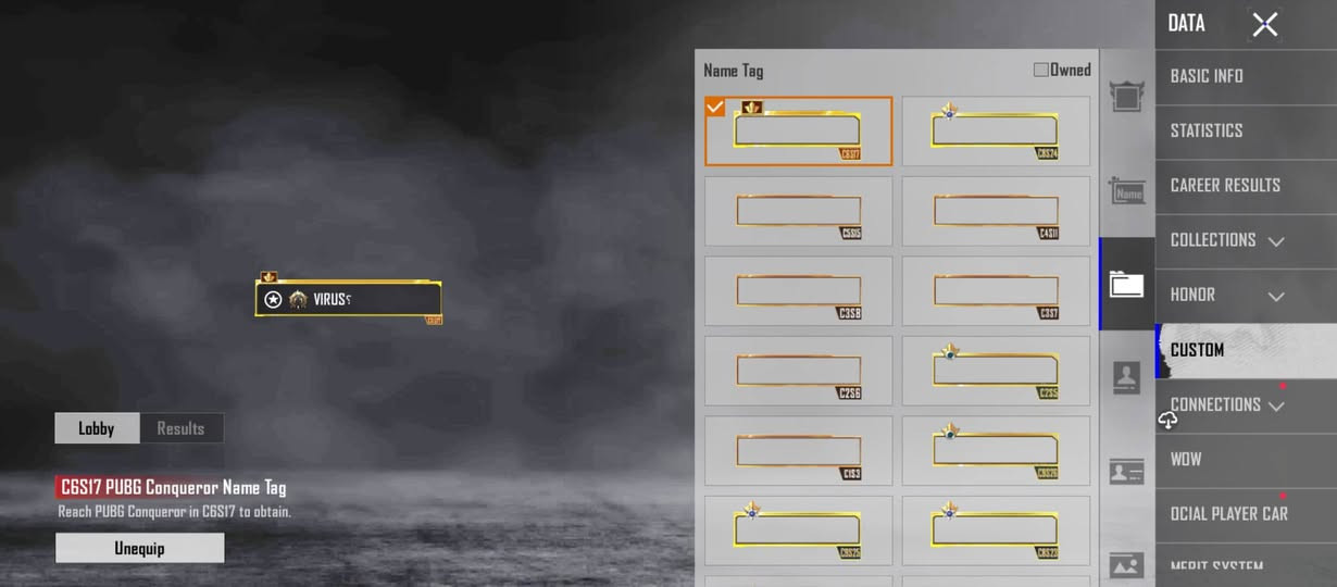حساب للبيع السعر 50 بصره رقم الهاتف***********

نص مكتوب في الصور:
- DATA X BASIC INFO STATISTICS CAREER RESULTS COLLECTIONS HONOR CUSTOM CONNECTIONS WOW SOCIAL PLAYER CA Avatar Frame Owned Filter C6SI7 Conqueror Avatar Frame Here is your C6SI7 Conqueror Medal! In use VIRUSS Idle
- DATA BASIC INFO STATISTICS CAREER RESULTS COLLECTIONS HONOR CUSTOM CONNECTIONS WOW SOCIAL PLAYER CARD EDIT SYSTEM Avatar Frame Owned Filter C6SI7 Conqueror Avatar Frame Here is your C6SI7 Conqueror Medal! In use VIRUS Idle
- DATA BASIC INFO STATISTICS CAREER RESULTS COLLECTIONS HONOR CUSTOM CONNECTIONS WOW OCIAL PLAYER CAR MEDIT SYSTEM Lobby Results C6S17 PUBG Conqueror Name Tag Reach PUBG Conqueror in C6S17 to obtain. Unequip C6S17 C6S16 C6S15 C6S14 C3S18 C3S17 C2S6 C2S5 C1S3 C1S26 C6S25 C6S23 Name Tag Owned
- UID:5308551451 More ViiRUSs T4xArab Co-Leader Elite Collector II Gold II > TPP_Duo Classic Career Highest > Journey Badge > Vanguard V > Ultimate Royale ste Royale Career Highs Season Series Medal Share for the first time to get G ×10 Season Rating> 3364 Season Rank> Top 54.00% ievement Points> 7675 Played For 8 years DATA X BASIC INFO STATISTICS CAREER RESULTS COLLECTIONS HONOR CUSTOM CONNECTIONS WOW CIAL PLAYER CARD MEDIT SYSTEM
- Avatar Frame Owned Filter C6SI17 C6SI17 Conqueror Avatar Frame Here is your C6SI17 Conqueror Medal! In use VIRUS5 Idle DATA BASIC INFO STATISTICS CAREER RESULTS COLLECTIONS HONOR CUSTOM CONNECTIONS WOW OCIAL PLAYER CARI MEDIT SYSTEM
- DATA C6S17 C6S17 VIRUS? Idle C6S17 Conqueror Avatar Frame Here is your C6S17 Conqueror Medal! In use Avatar Frame Owned Filter BASIC INFO STATISTICS CAREER RESULTS COLLECTIONS HONOR CUSTOM CONNECTIONS WOW SOCIAL PLAYER CARD MERIT SYSTEM
- 5 VIRUSS 79 C6S17 1/21 39 71 0 Match By Language Brainrot Challenge TPP 4 Classic - Ranked | Erangel START +10 Download WOW PRIME G 1,842 UC + Returner PUNCH MAN R 10 > SALE RP w season is Events زهري : 2 THEME S32/SEASON WORKSHOP CARDS INVENTORY Middle East Smooth 4.6.1.21576 2026.09.21 00:47 (UTC+0)
- BY QUALITY 1 1 0 1 1 0 BOAT 2 1 6 8
- BY QUALITY 2 0 0 2 0 8 8 BOAT 2 1