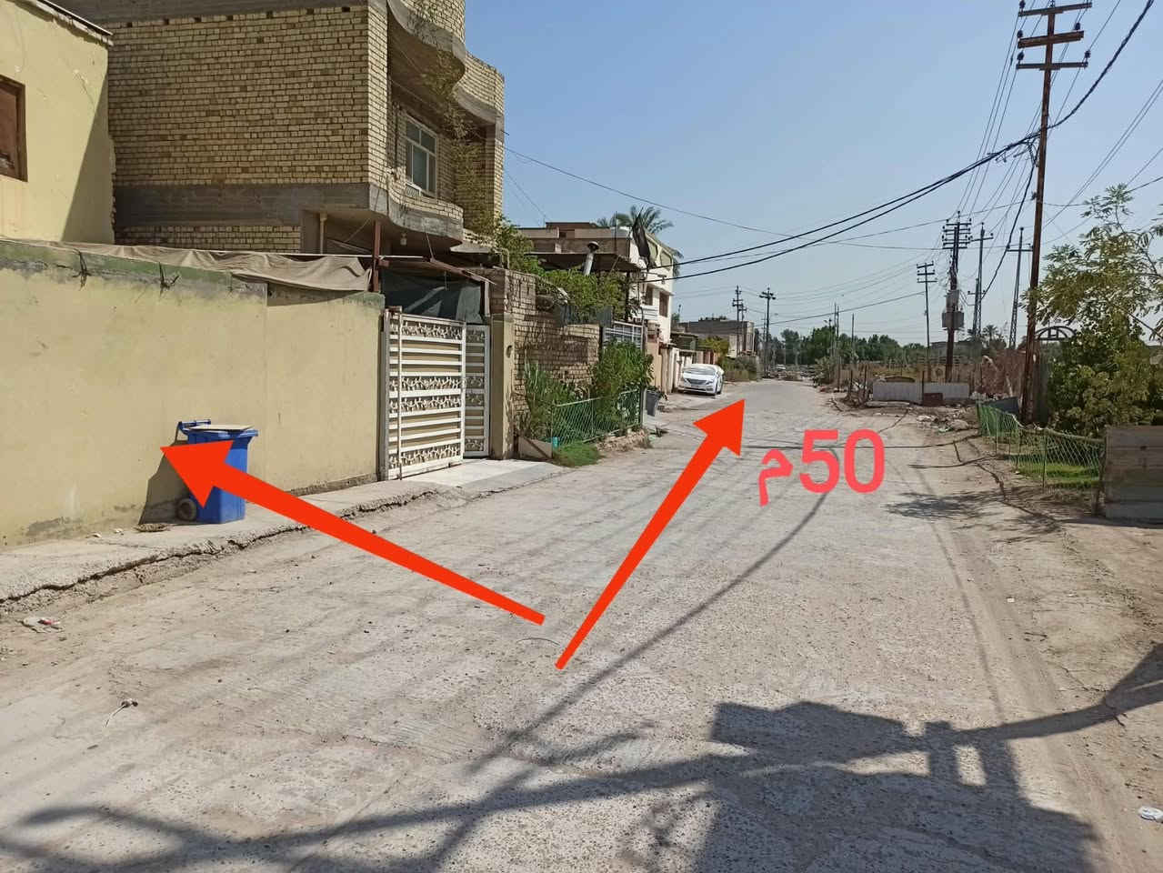 السلام عليكم
للبيع دار بناء قديم مناصفة

📍 المساحة: 152 متر مربع
📍 الواجهة: 9.30 متر
📍 الموقع: الحله /البكرلي الاولى يبعد عن النفق حوالي 50 متر من جهة المحطة مقابل سكة القطار

للاستفسار والاتصال:
📞***********
