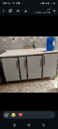 للبيع سنك مرمر وكاونتر بي طباخ نظيفات اصليات تفصال مو سوكي بس رجلين ثن...