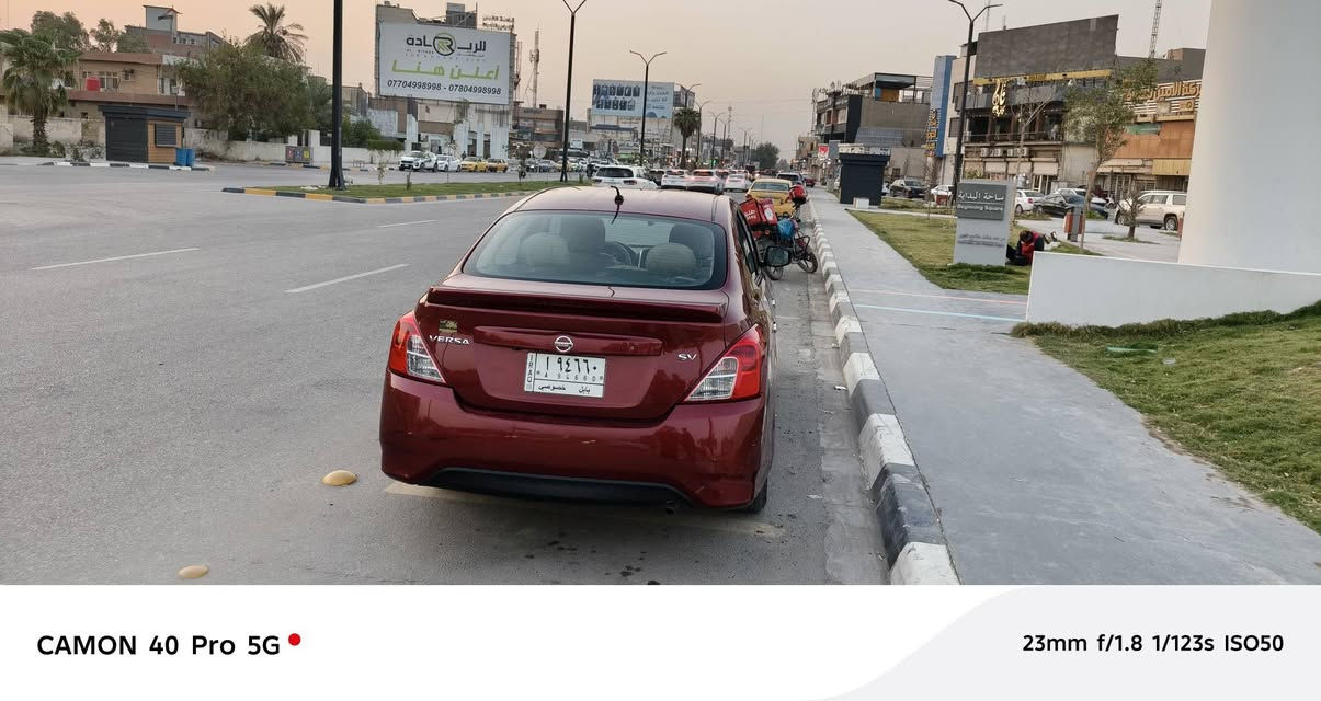 السلام عليكم
‏
‏نيسان فيرسا موديل 2019
‏اللون .دم الغزال 
‏الرقم بابل 
‏تحكم استيرن جام كهرباء.. تحكم مري جانبية كهرباء.. شاشة وكاميرا.. ABS...مانع انزلاق.. 
‏باتري جديد
‏#حدادية جديدة
‏ #تايرات جديدة قبل 3 ايام 
‏#تدفئة -, تبريد ثلج ⛄
‏السيارة باسمي -تحويل فوري 
‏اي استفسار التواصل ع الخاص او رقم الهاتف ( واتساب) ***********
‏***********
‏السعر 90 وبيها مجال للشراي 
‏العنوان حله مركز المدينه اتصل او سهله 
‏
