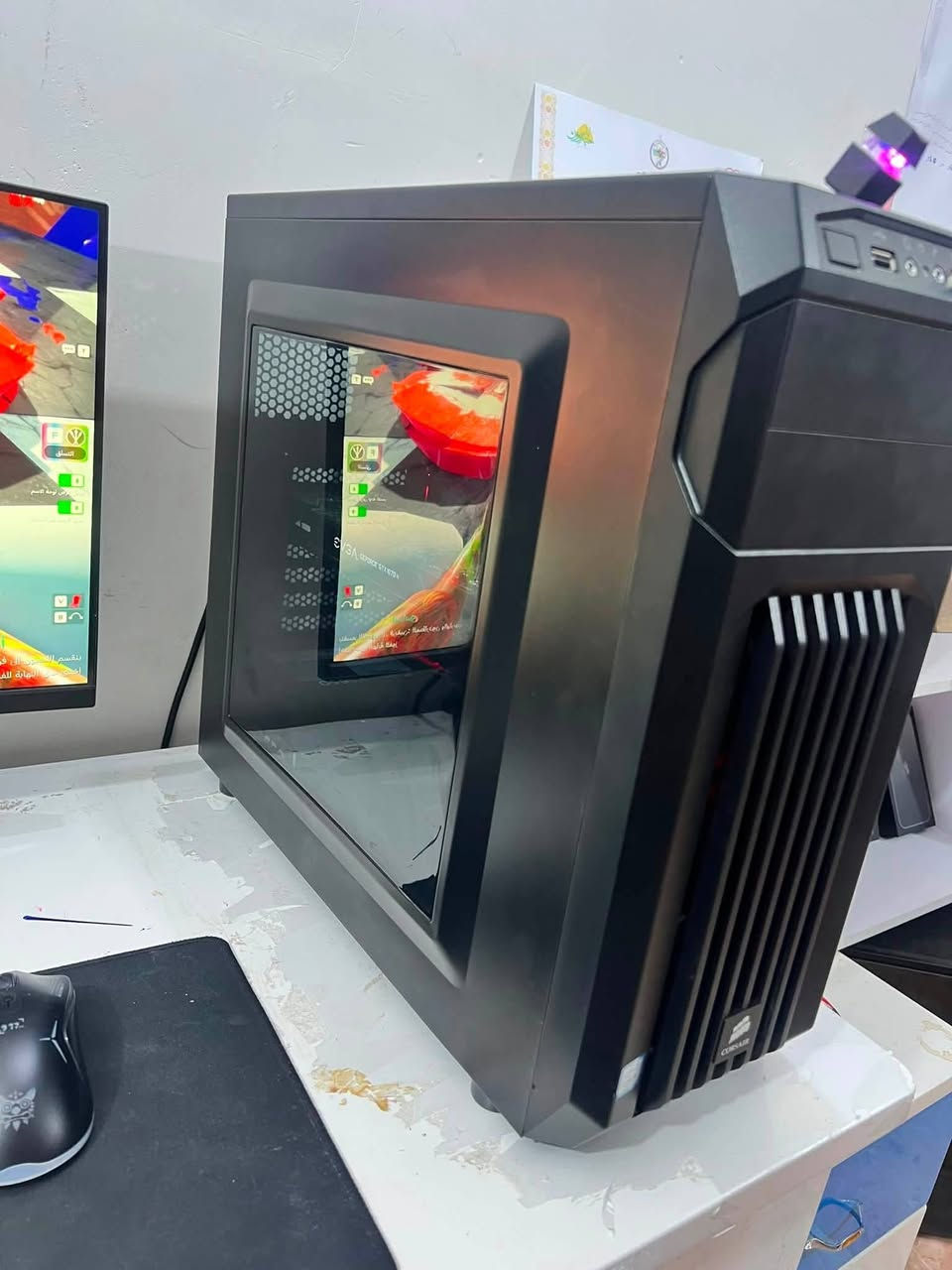 PCللبيع

CPU: Intel Core i5-6600
• GPU: EVGA GTX 1070 Ti Founders Edition
• Motherboard: Gigabyte Z170X Gaming 5
• RAM: 16GB (8×2)
• Storage: M.2 512GB
• PSU: Corsair 650W
• Case: Corsair
🖥️ الشاشة: • MASS 24 إنچ
• FHD 1080p
• IPS
• 165Hz
🎮 الملحقات: • ⌨️ كيبورد SPIRIT YK520 RGB
• 🎧 سماعة G500 RGB Gaming
• 🖱️ ماوس Gaming
• 🟫 ماوس باد
السعر 675 مجال قليل حك الجيبه

تواصل ماسنجر او رقمي ***********
