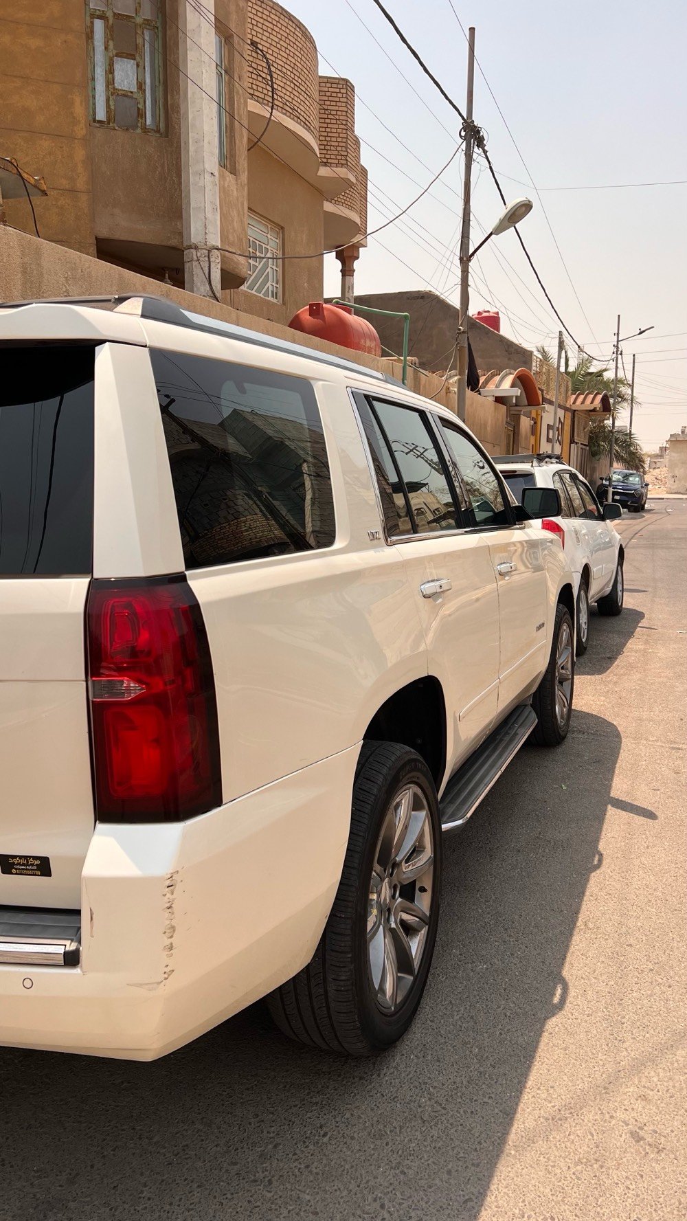 للبيع تاهو موديل 2015 LTZ خليجي وكاله المنصور
السياره كفالة عامه بدون صبغ  عدا بارد . باب السايق والجاملغ الخلفي عكس السايق كير محرك شرط ما مفتوح
الرقم سليمانيةالدولي الجديد
داخلها جلد احمر قرميدي
فور ويل درايف 4X4
كشنات كهرباء تدفئه و تبريد
بصمة تشغيل
فتحة سلايت
أبواب بصمة
شاشة + قاصه
كامره
لايتات زنون
تحديد مسار
نقطه عمياء
باب خلفي كهرباء
داتا شو تنبيه عند الاقتراب من اي شيء
فول تحكمات وانضمه
باقي مواصفات التاهو معروفه
السعر/ 320$
*********** بغداد .شارع فلسطين