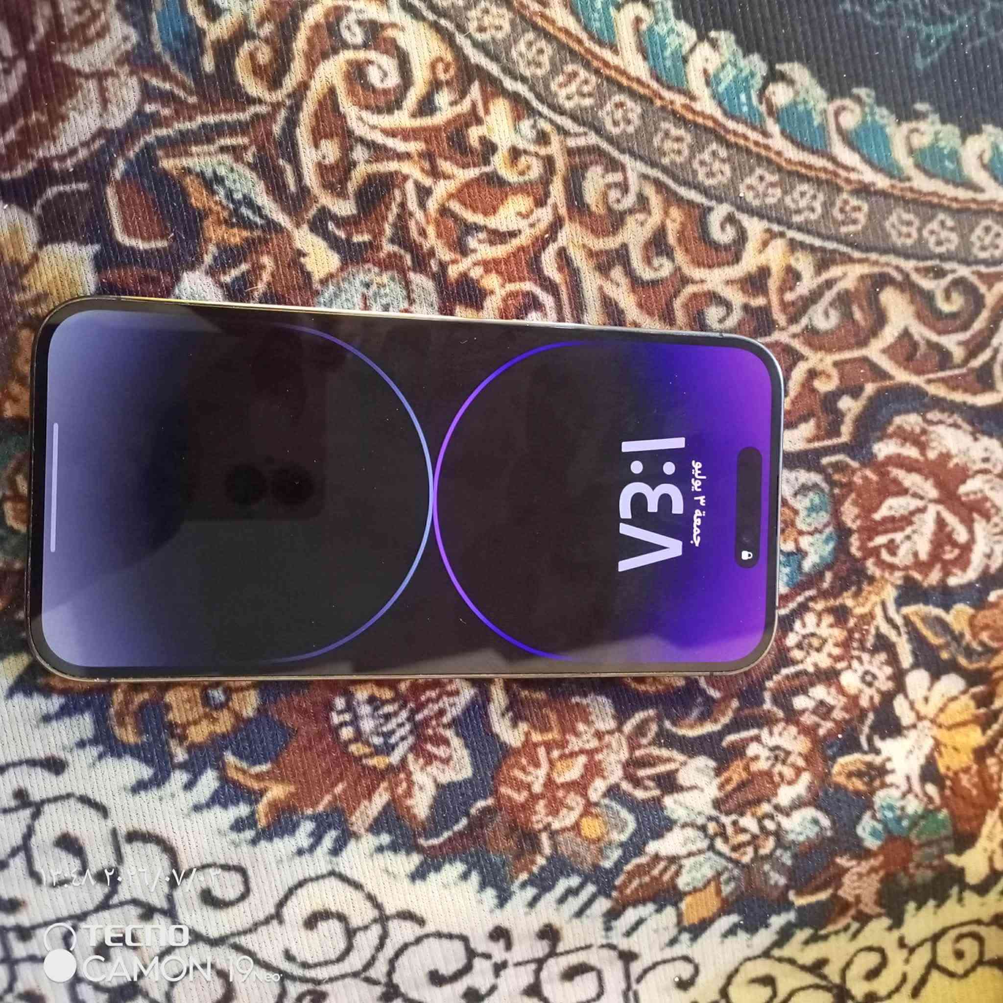 سلام عليكم 14 برو ماكس بطاريه ٩٠ نضيف ومكفول ذاكرة 256 جهاز ب ٩٥٠ نضيف ممبدل بي اي شي 
‏***********
