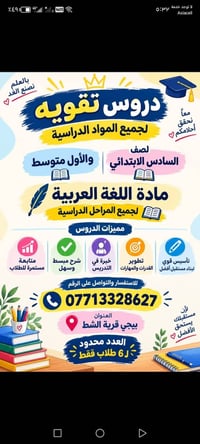 الصف السادس • الأول متوسط • بيجي قرية الشط