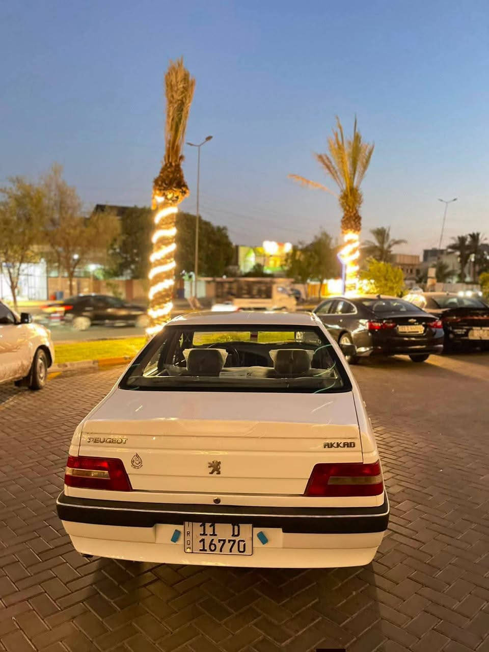 بيجو اكد 2016 بيها صبغ الحاملغ الايمن الامامي 
السعر 55 تخم تاير خط ابيض 
مكاني حي الجهاد 
***********
