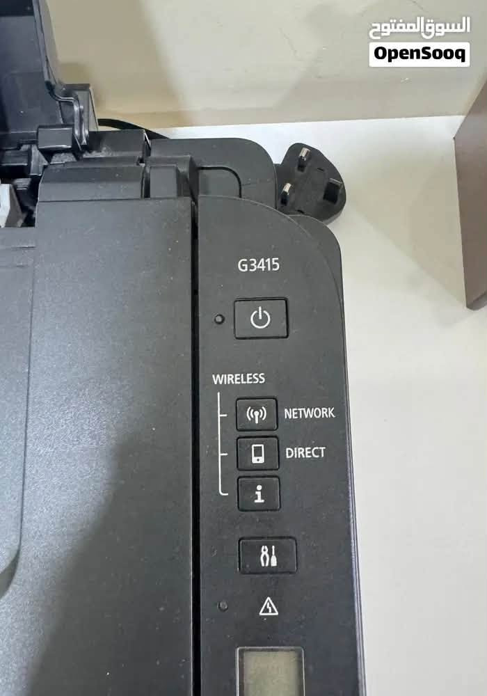 طابعة كانون G3415 للبيع 
مستخدم قليل  استخدام شخصي فقط
تطبع عادي وملون 
وشغالة بلوتوث وربط كيبل
السعر 150 الف
مكاني البصرة 
***********
