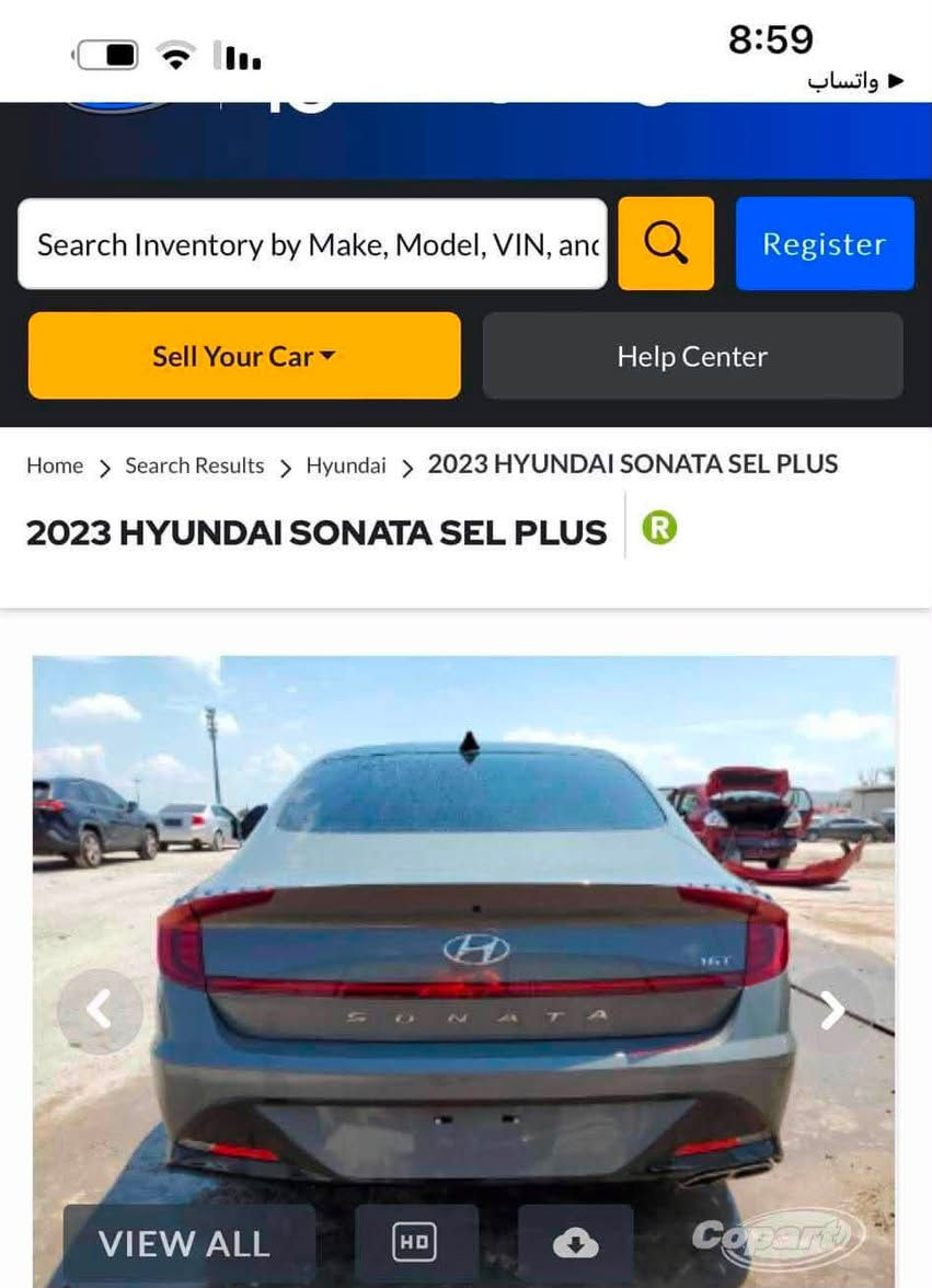 السلام عليكم
سوناتا 2023 فول مواصفات SEL plus  معروفه مواصفاته رقم بصره حرة بأسمي
بيه تبديل فقط بنيد وجاملغ الامامي راجع بارد لأصبغ ولا فتح
بيه قطعتين صبغ كلير 
السعر 163 بيه مجال 
***********
