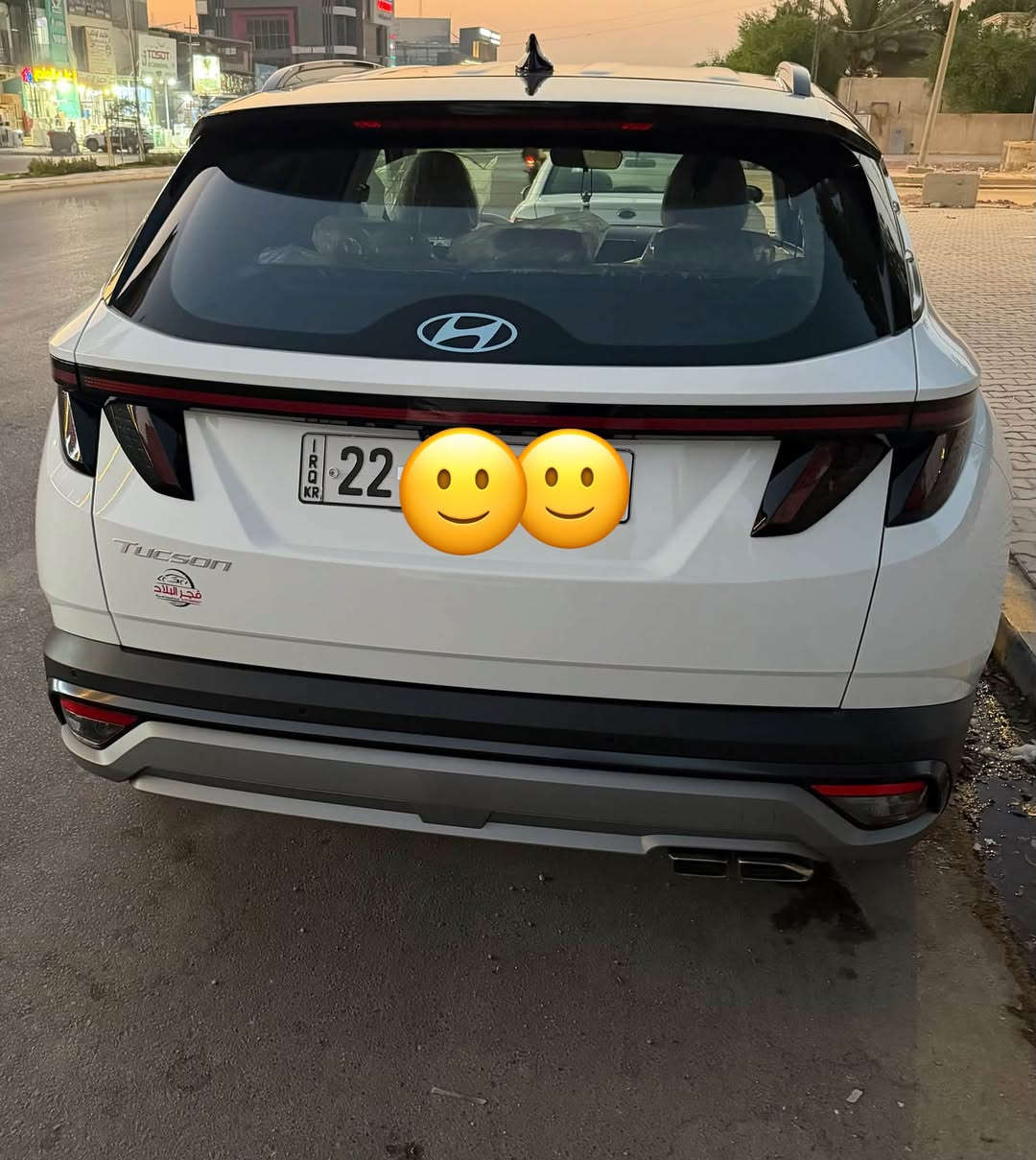 توسان موديل 26 ماشيه 9 رقم اربيل 2 كلر مكفوله كفاله عامه
بصمه و تشغيل عن بعد
كراسي كهرباء و تبريد
جنطه كهرباء 
و حساسات 
و شاحن  و ستائر
و كاميرا و شاشه
فول مواصفات 2 كلر

***********
