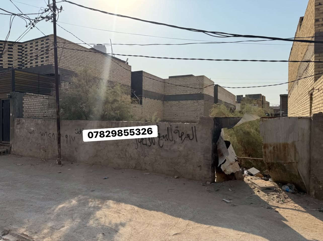 عرصة مربعة في الكوفة زراعي سند ٢٥
منطقة السهيلية 
خلف جامعة جابر ابن حيان

المساحة: 171م
الواجهة: 11م
النزال:15م
واصلة كافة الخدمات
للأستفسار عبر واتساب:***********
