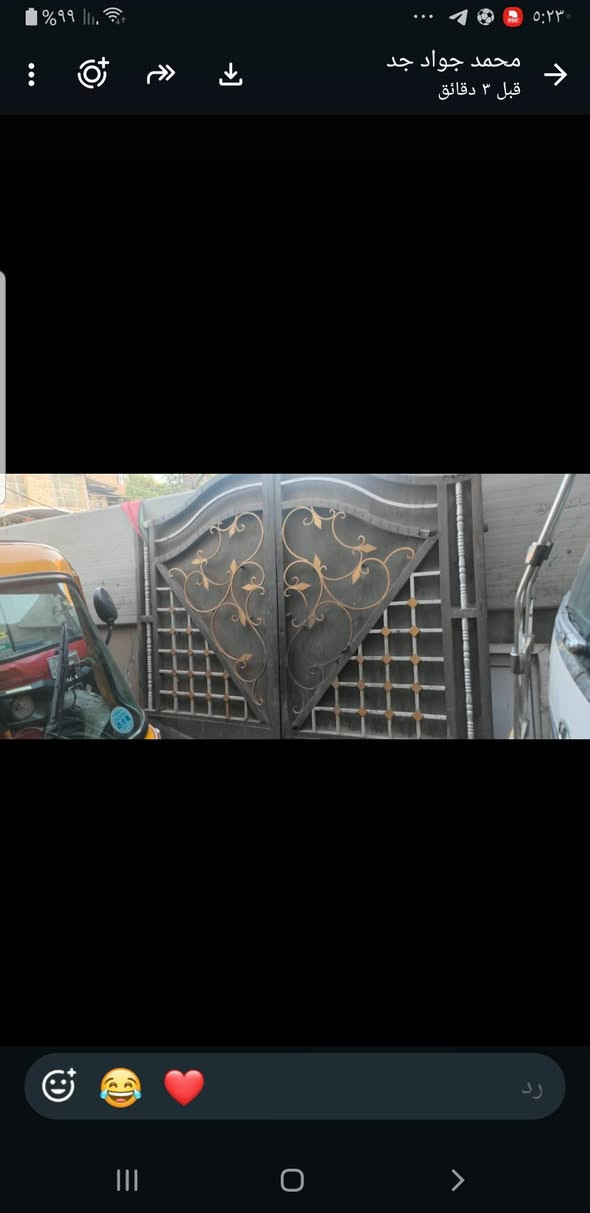 السلام عليكم باب خارجي طلاقتين قديم ثقيل السعر ١٠٠ عنوان رئاسة العبيدي موبايل *********** يوجد واتساب

نص مكتوب في الصور:
- محمد جواد جد ٧ صور، مقطع فيديو ١
- محمد جواد جد
- ٧ صور، مقطع فيديو ١
- محمد جواد جد قبل ٣ دقائق